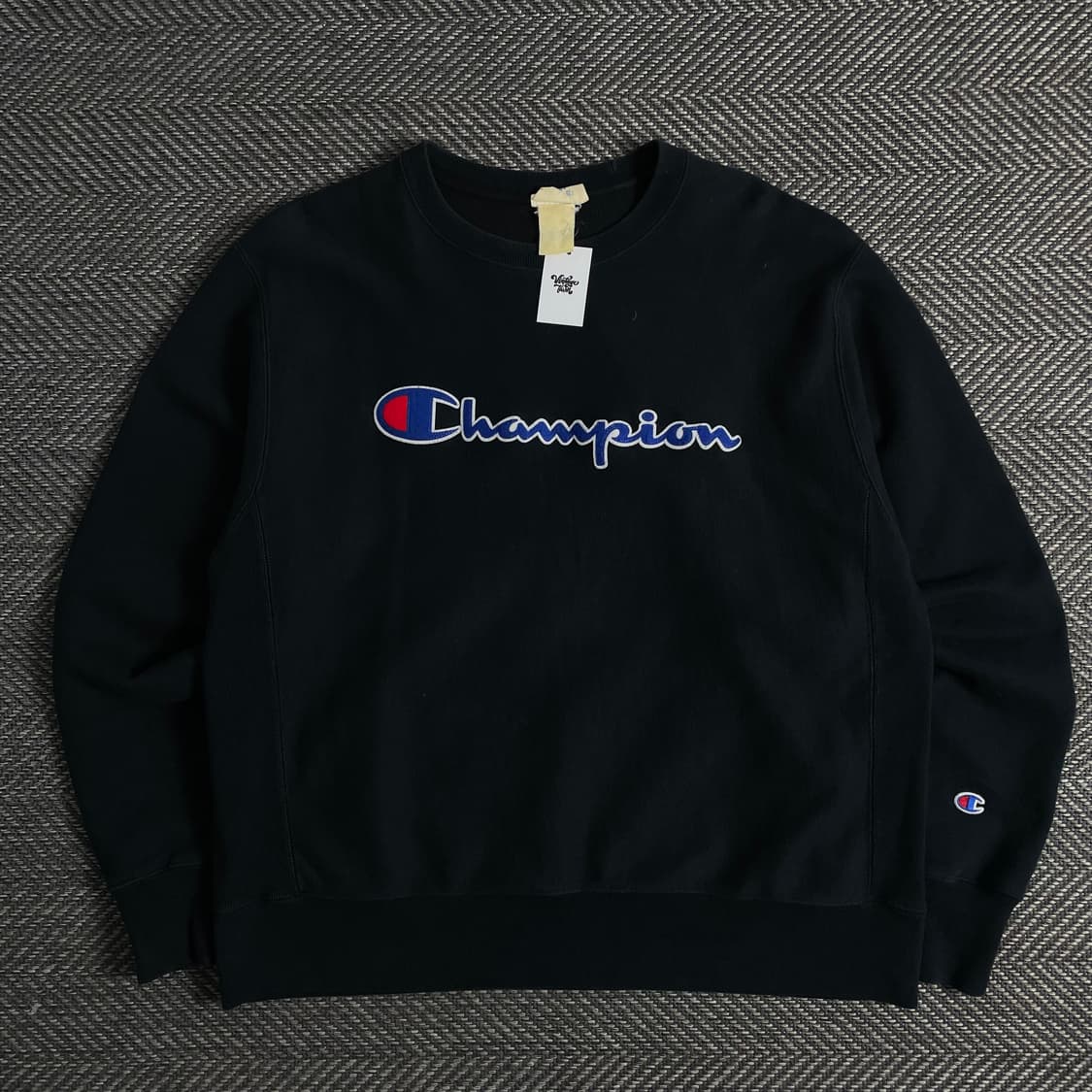 챔피온 리버스위브 빅로고 블랙 스웻 셔츠 y 3223 상품이미지2