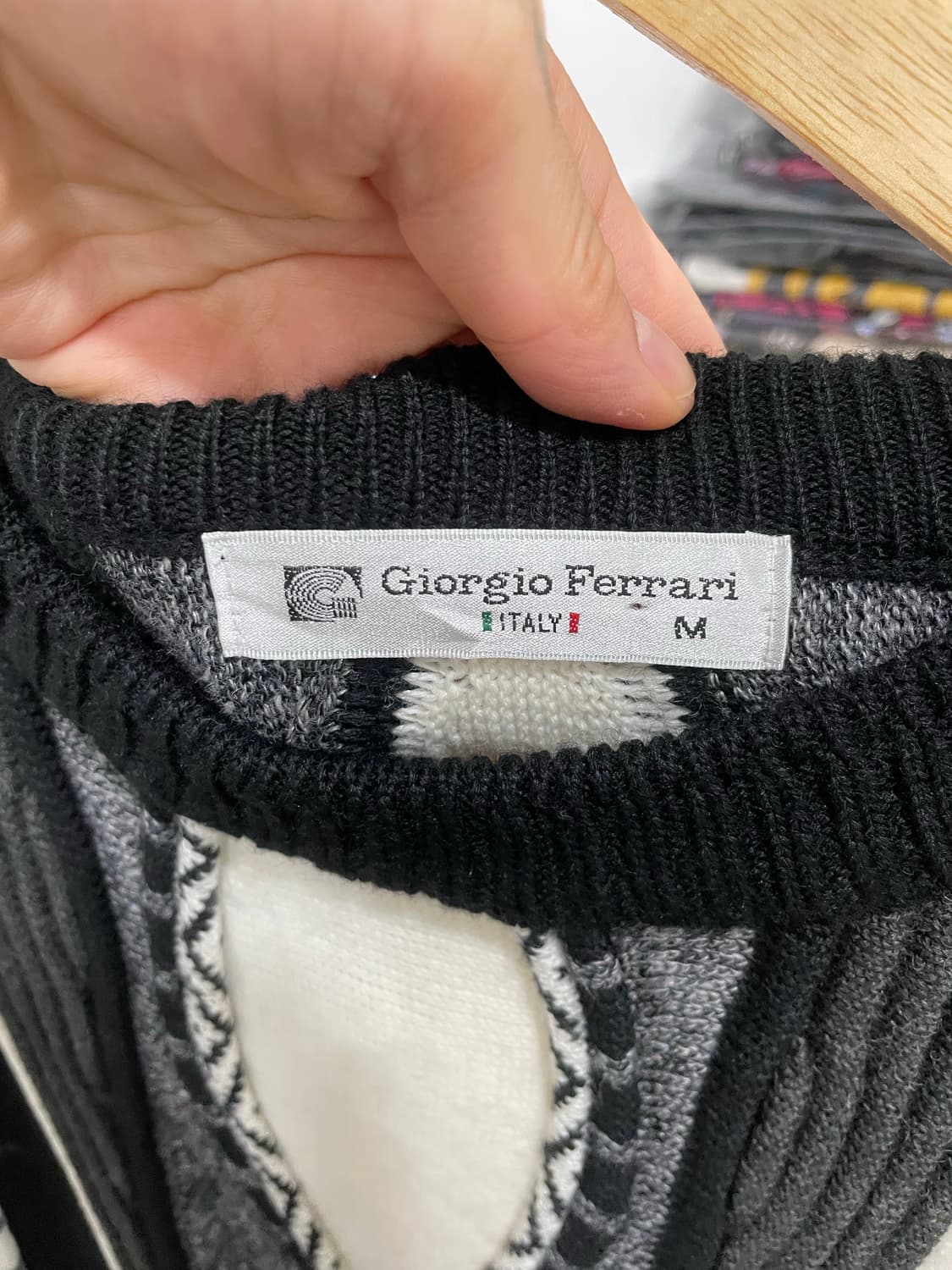(빈티지) Giorgio Ferrari 케이블 니트 상품이미지3