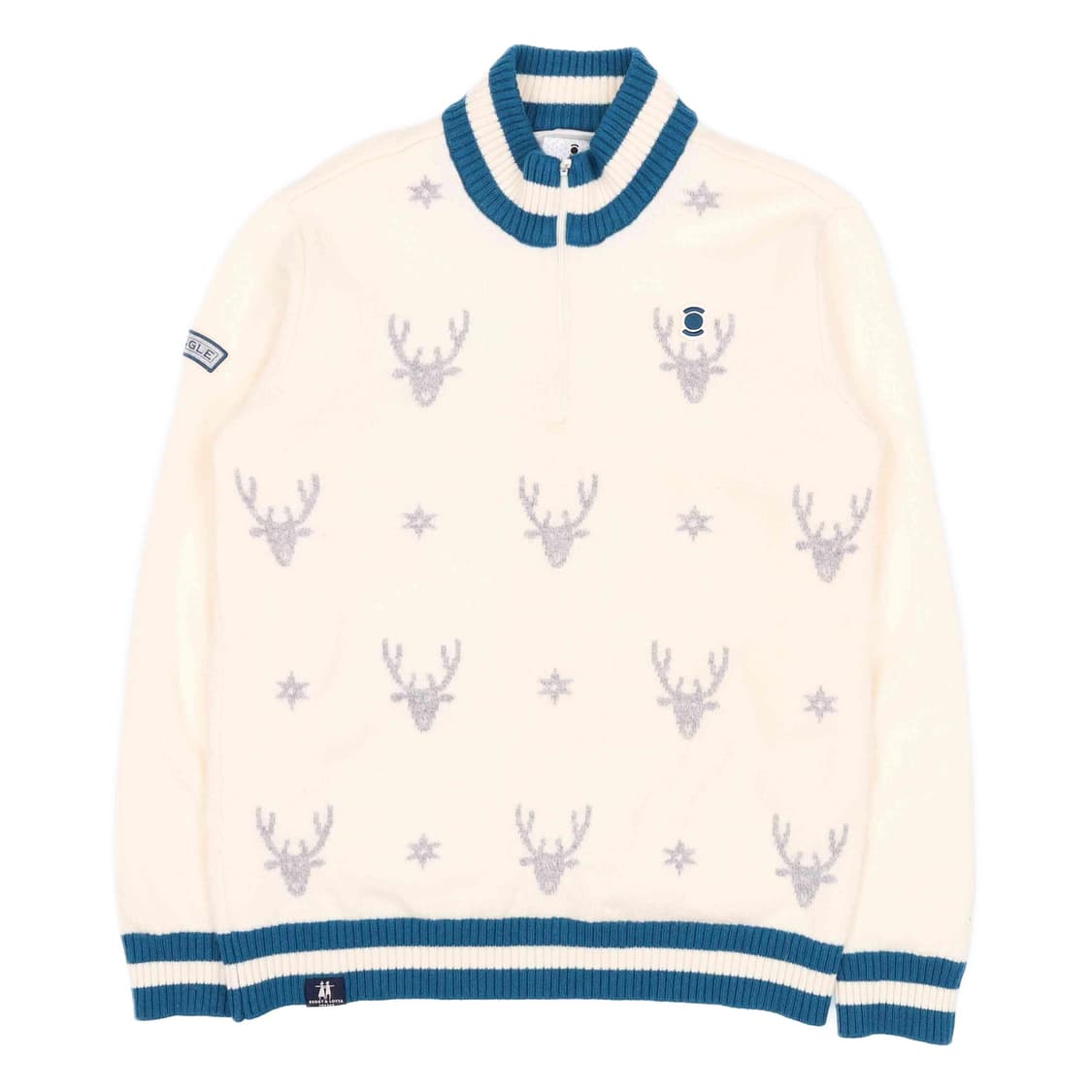 [105] 와이드앵글 남성 골프 반집업 모 방풍 니트 자켓 N6845 상품이미지1