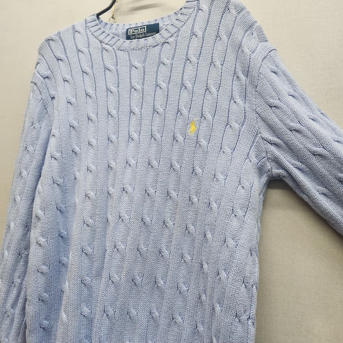 폴로랄프로렌 로고 케이블 코튼 니트 L(L) 상품이미지3
