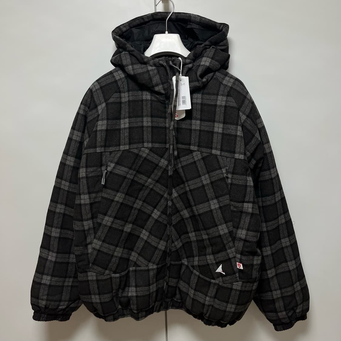 [L]로아 하이킹 25fw 체크 울 후드 자켓 상품이미지1