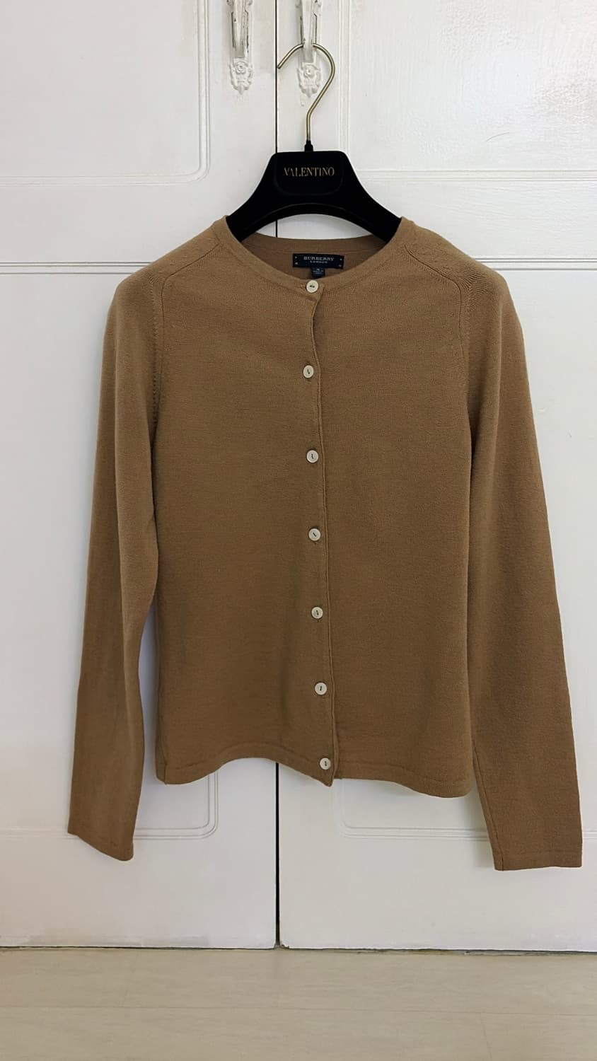  버버리 카멜 가디건 44,55 정품  상품이미지6