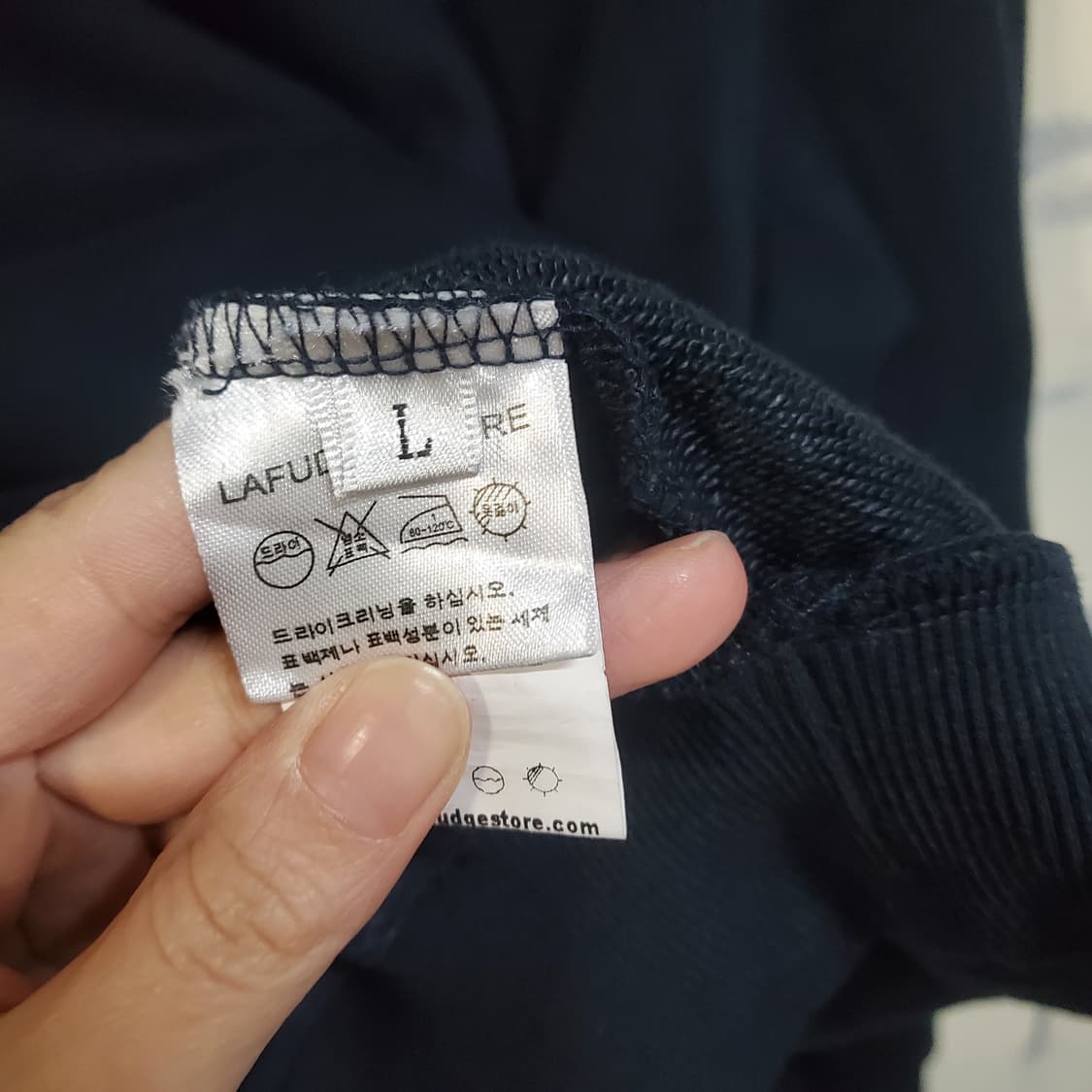 라퍼지스토어 헤비 코튼 오버 럭비 카라 맨투맨 상품이미지6