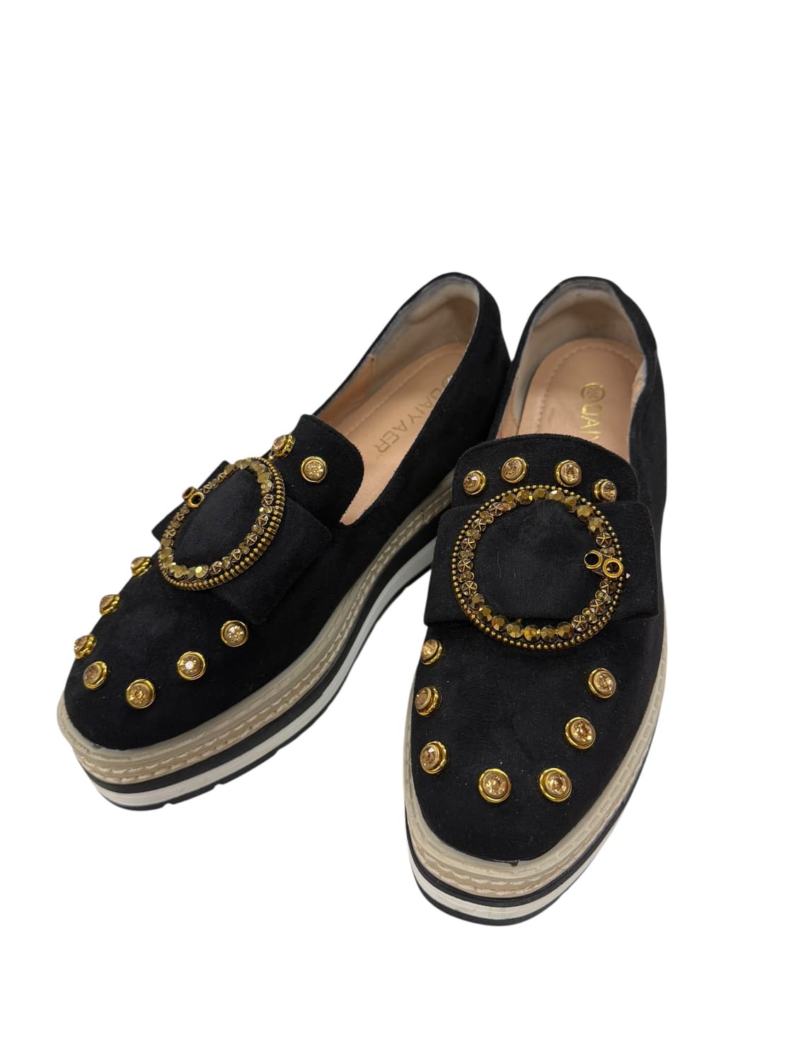 여성39/ 장식 플랫폼 로퍼 블랙 상품이미지3