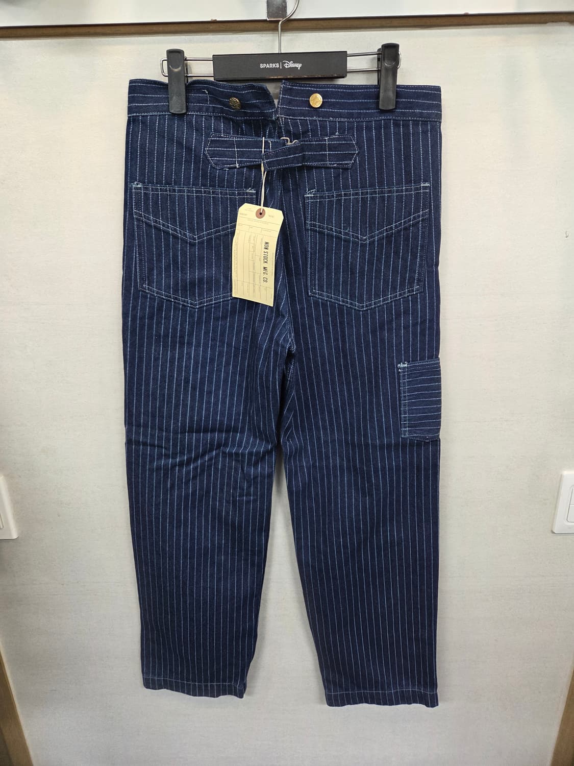 논스탁 레일웨이 워크 스트라이프 데님팬츠 m 대략 29 상품이미지2