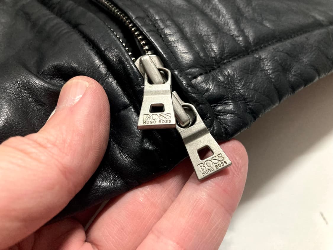 휴고보스 램스킨 양가죽 레더 자켓 40R, 100-105 상품이미지5