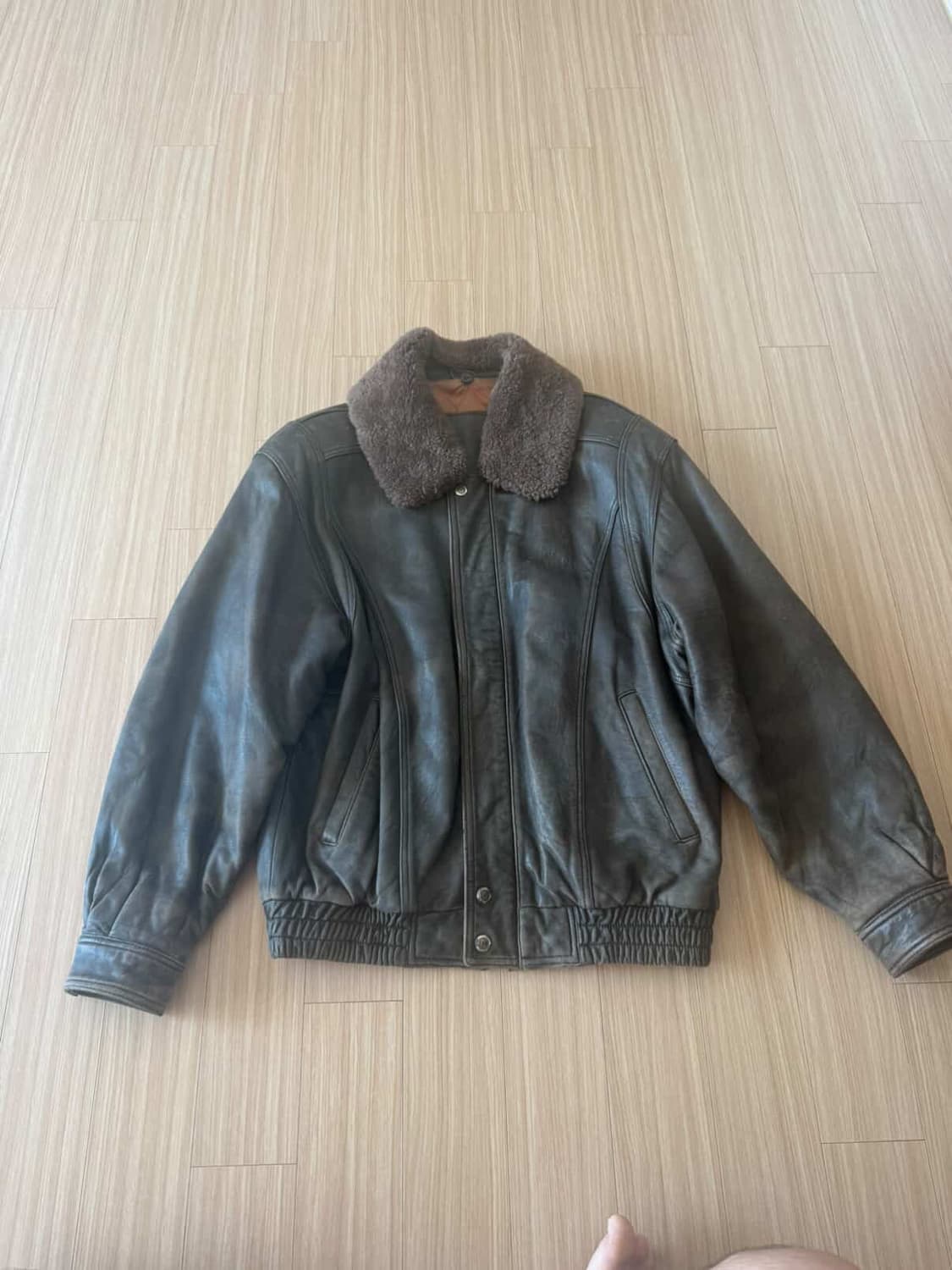 90‘s LEE 쌍방울 양가죽 레더 자켓  상품이미지1