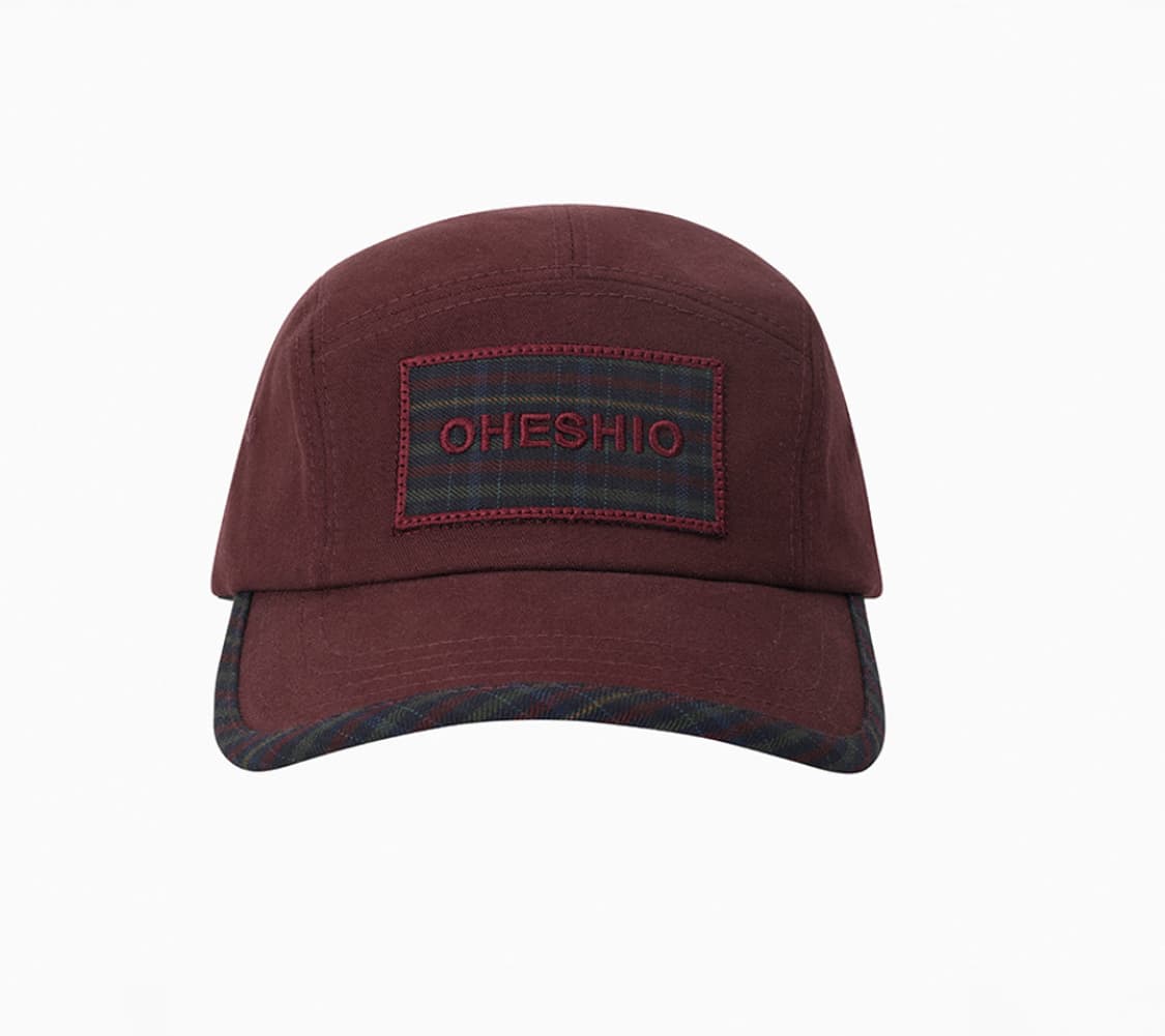 오헤시오 PATCH LOGO CAMP CAP, BURGUNDY 볼캡 상품이미지1