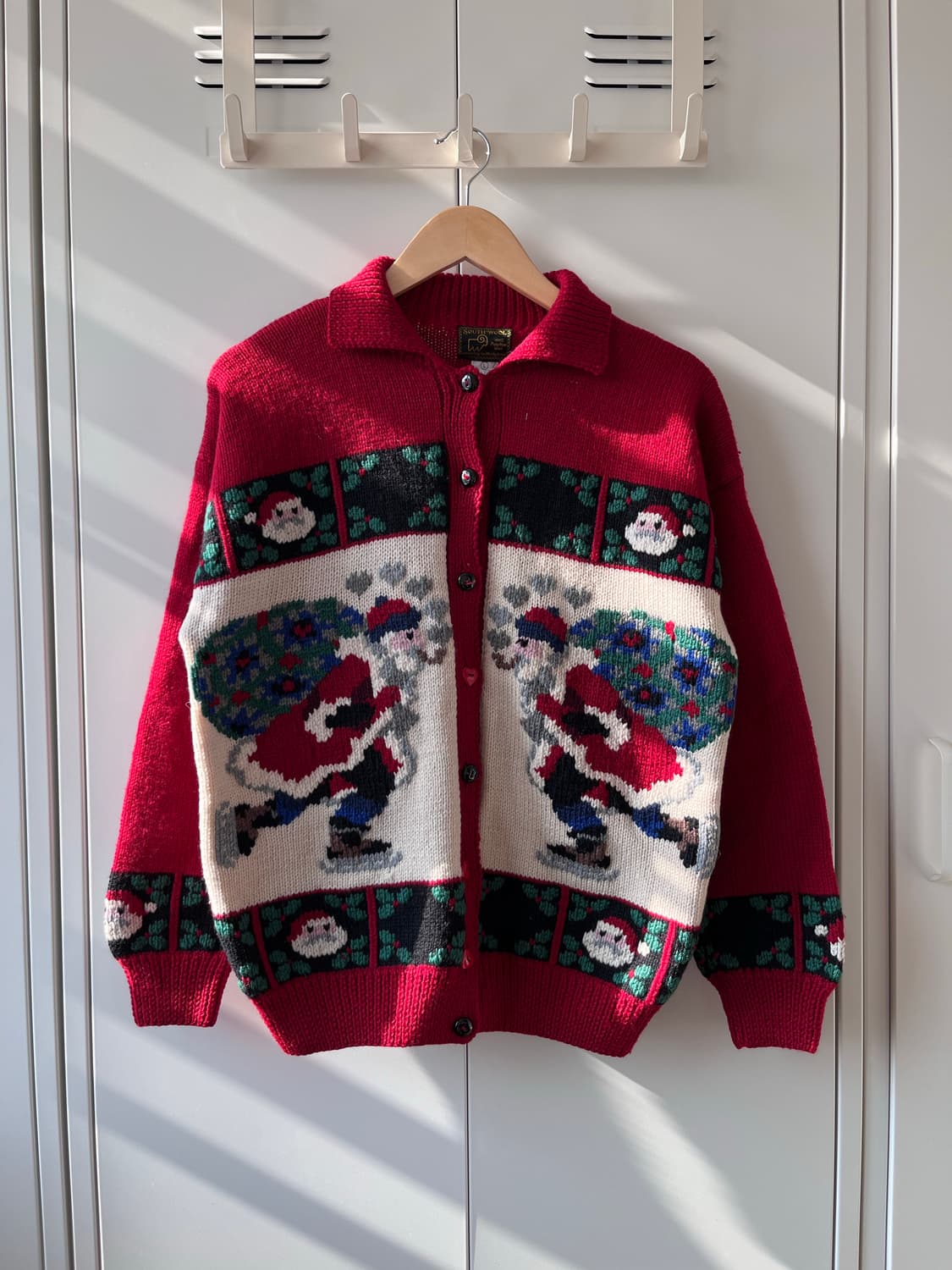 South wool 크리스마스 산타 울 가디건  상품이미지4