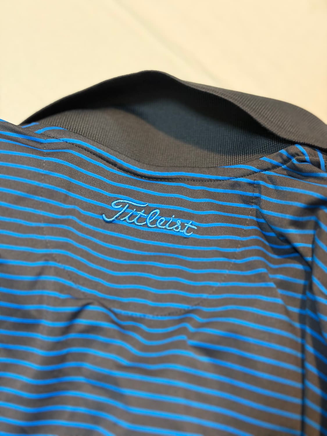 타이틀리스트 일본판 스트라이프 카라티 블루 상품이미지3