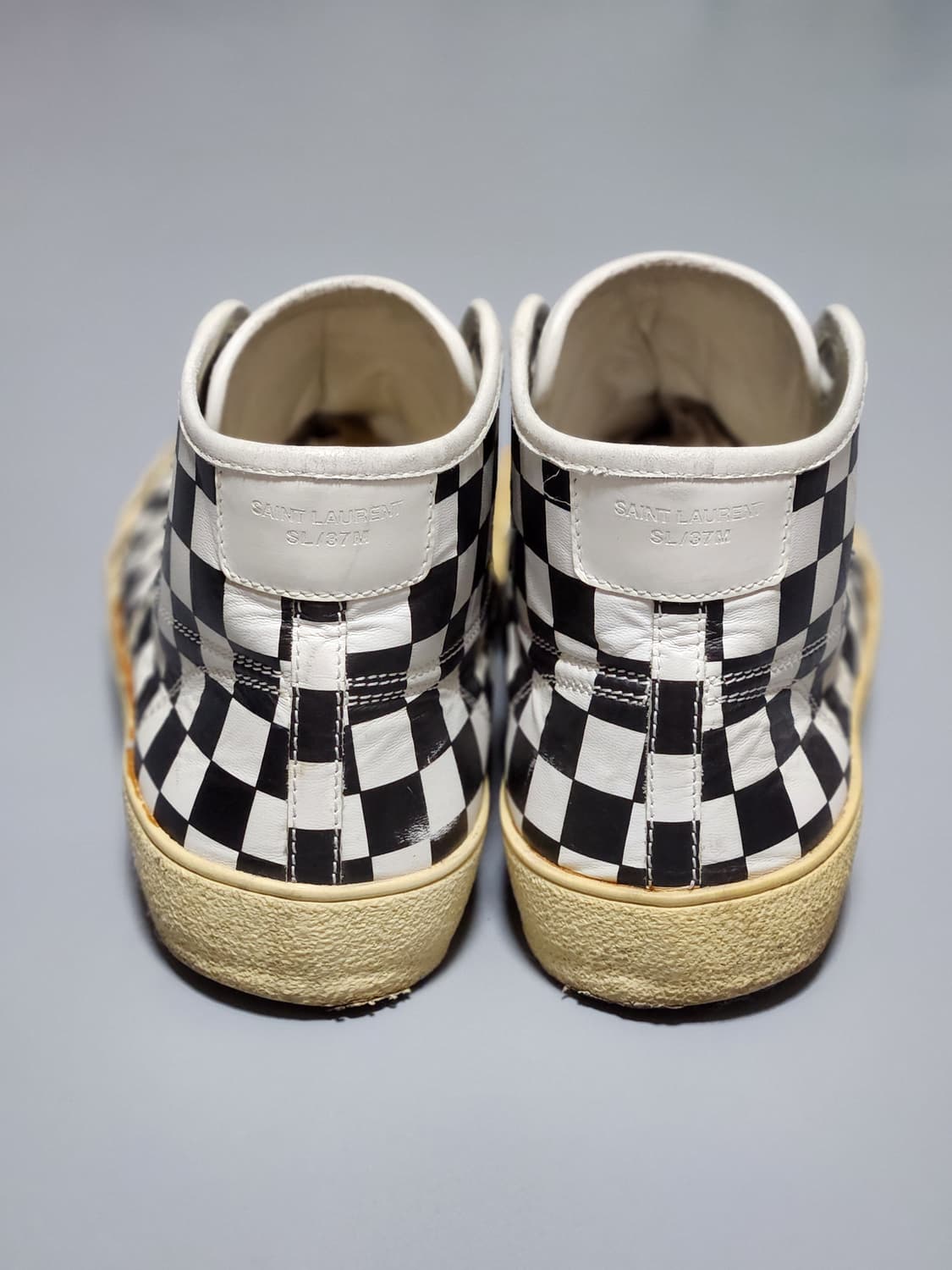 생로랑 16s/s 체커보드 스니커즈 40.5 상품이미지4