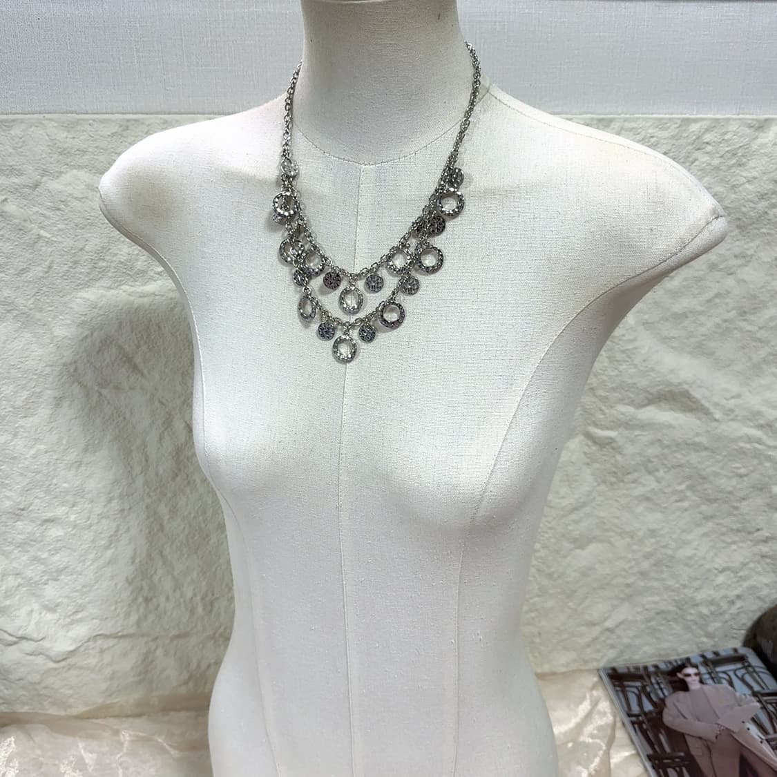 빈티지 해머링 레이어드 목걸이 상품이미지1