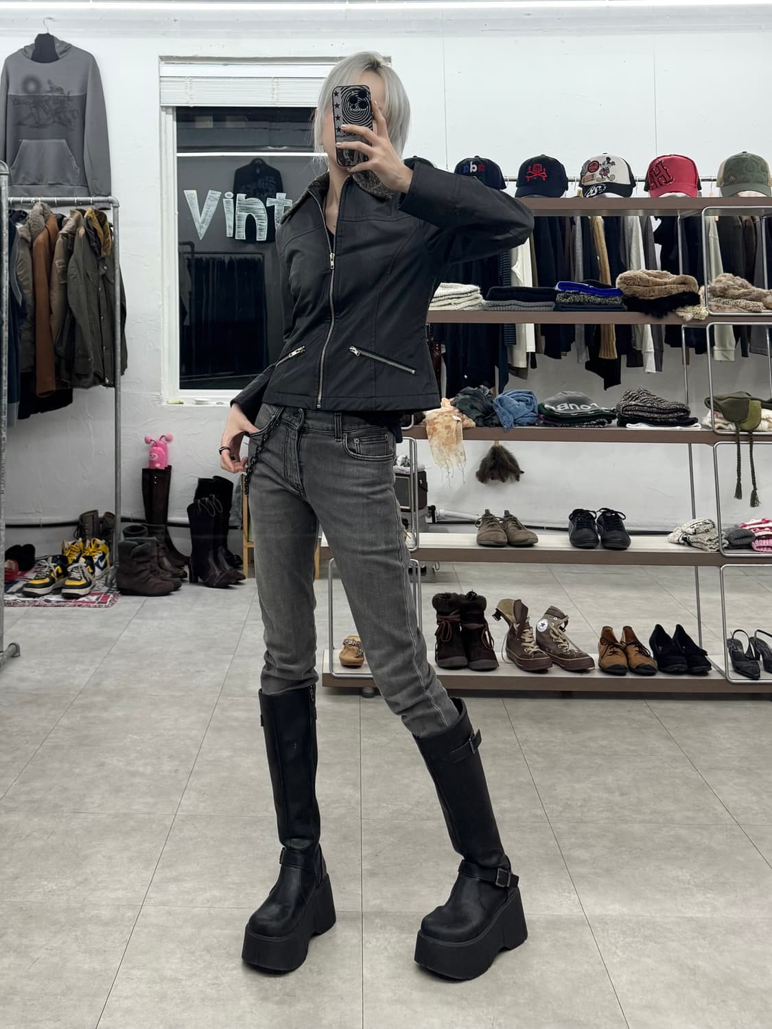 Lynn Hollyn 셰어링 퍼 카라 자켓 상품이미지7