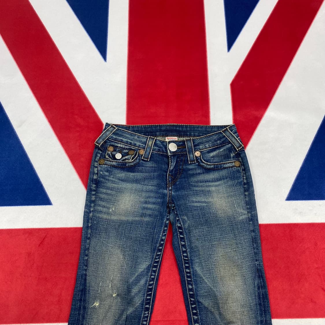 트루릴리전 레인보우조이 브라운스티치 부츠컷 데님팬츠  26 상품이미지2