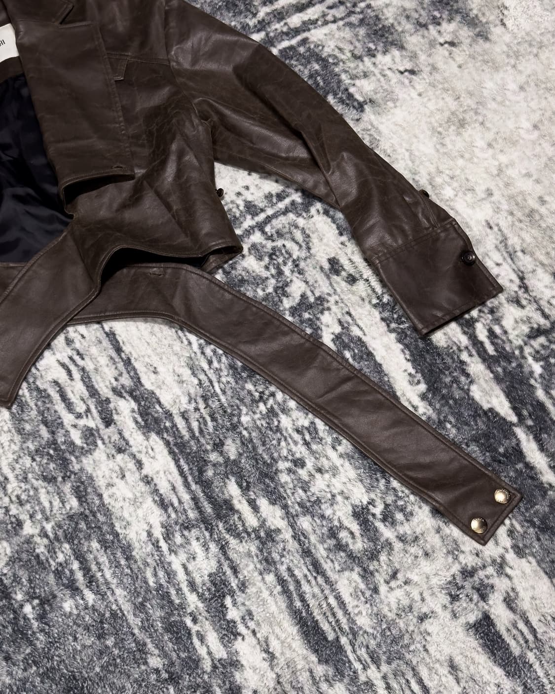 {Andersson Bell} Leather Wrap Jacket 상품이미지8