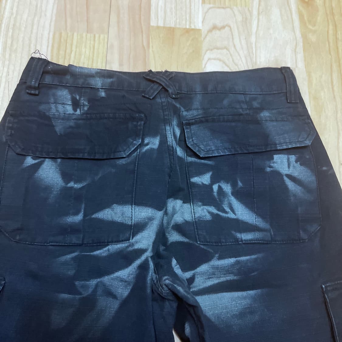 (32) 빈티지 주름 페인팅 오버사이즈 카고팬츠 상품이미지3