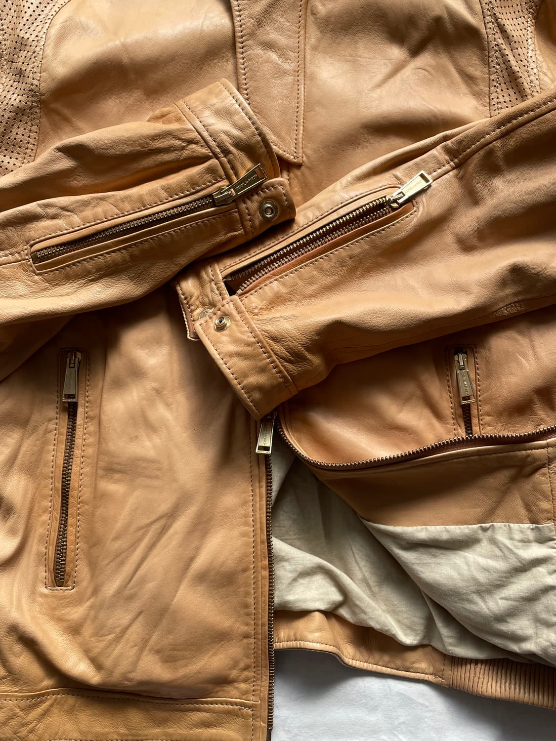 디스퀘어드2 램스킨 라이더자켓 상품이미지2