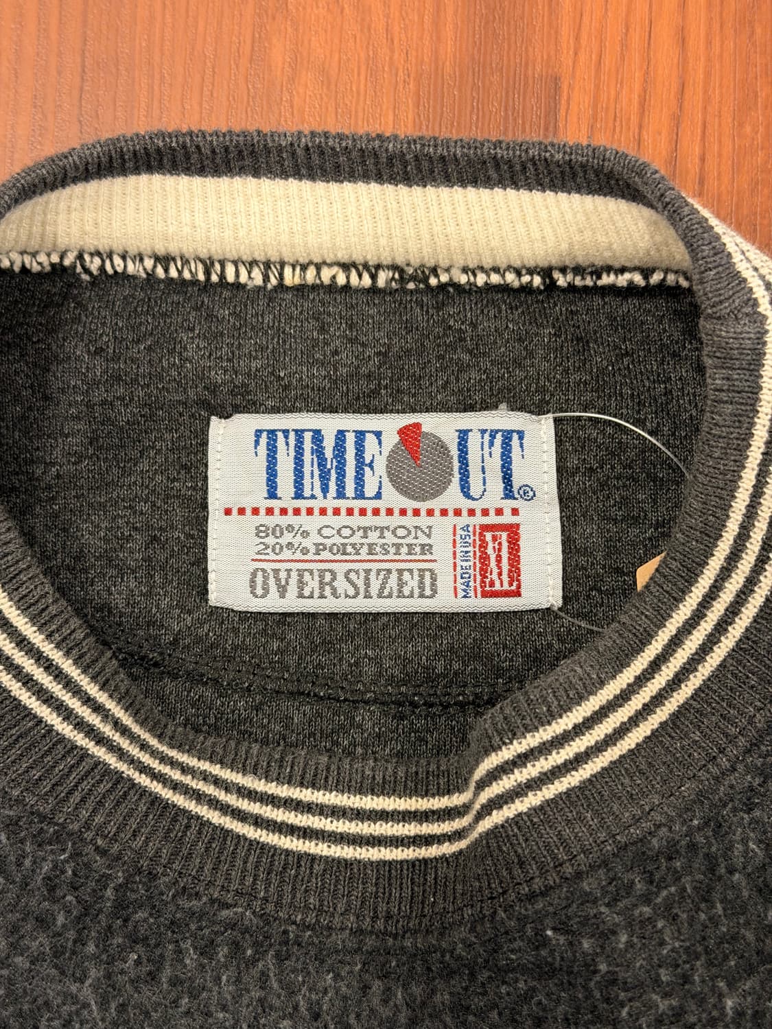 90s Time Out 빈티지 플리스 스웻 셔츠 (made in USA) 상품이미지8