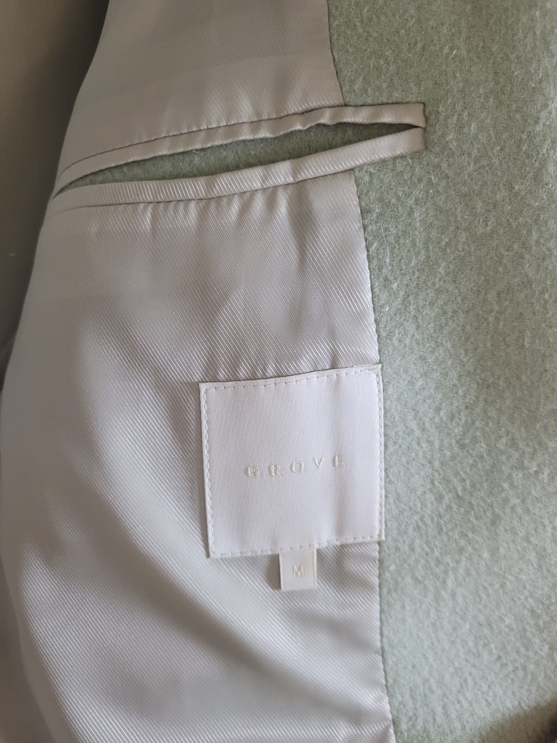 (차정원착용)그로브 노마드 하프울자켓 민트 M 상품이미지6