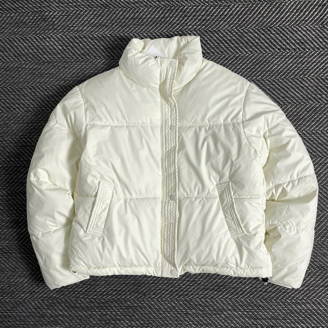 빈티지 우먼스 크롭 패딩 화이트y 2863 상품이미지2