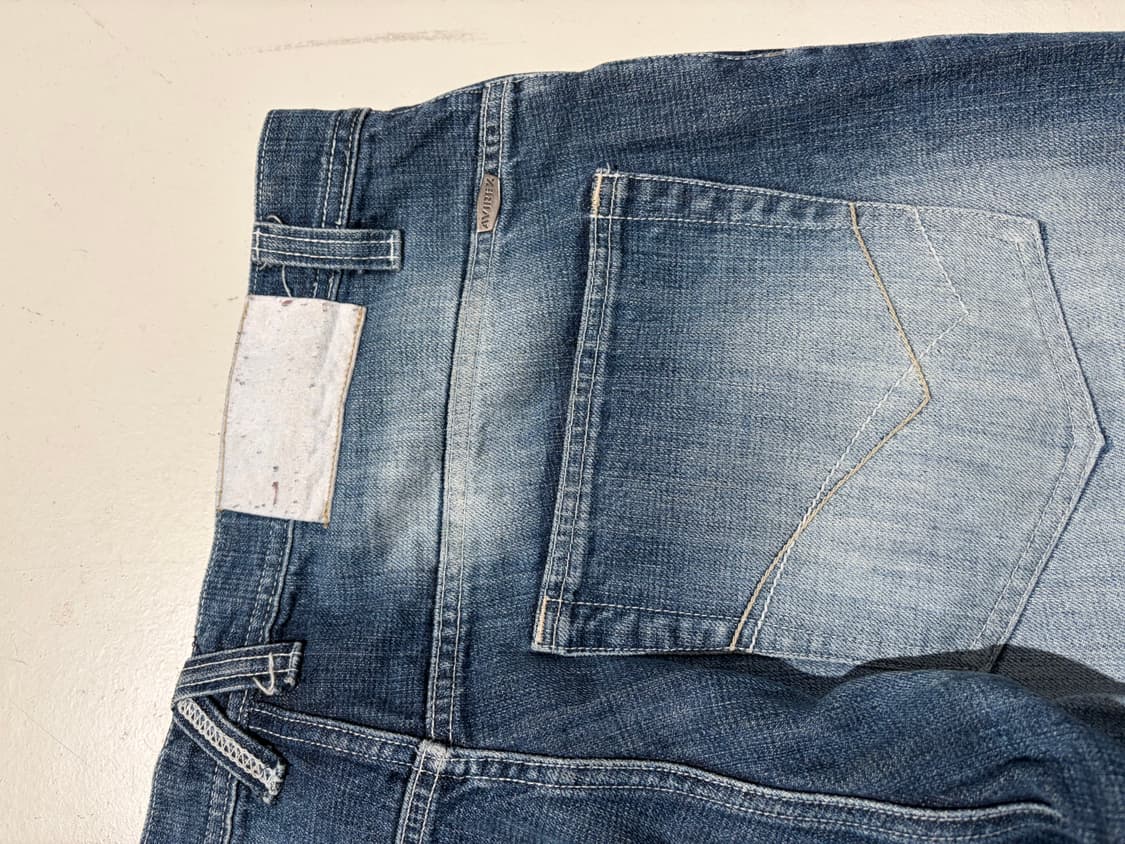 00s Avirex 워시드 데님 와이드 팬츠 (36×30) 상품이미지8