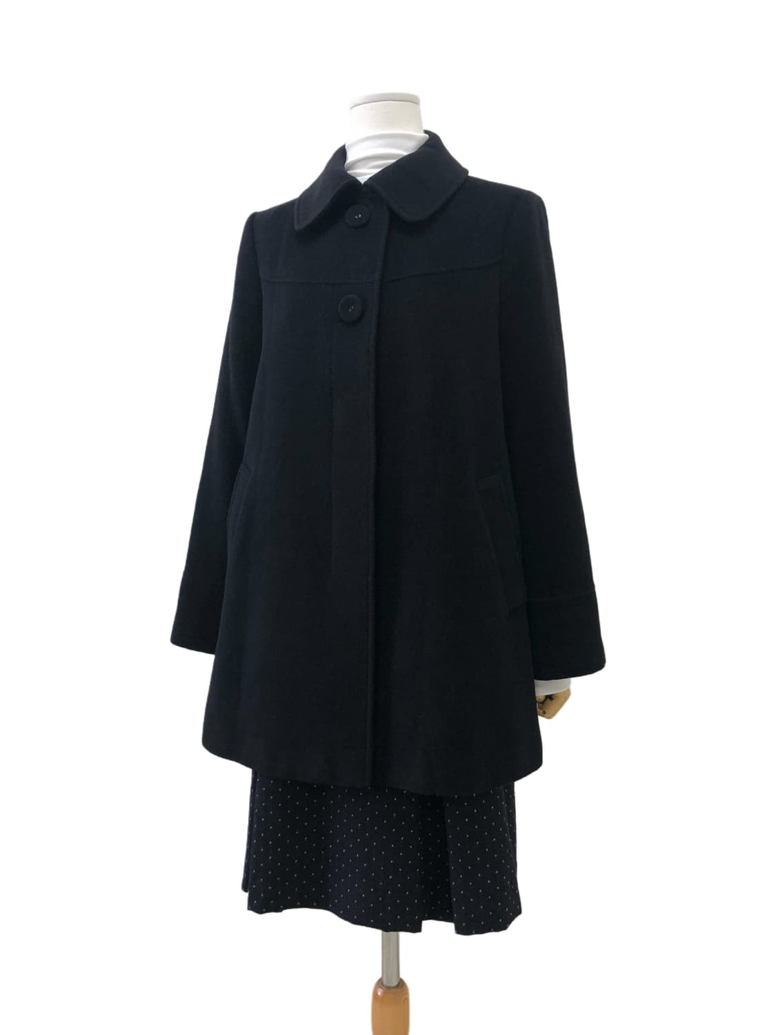 reflect 블랙 미디 코트 상품이미지4