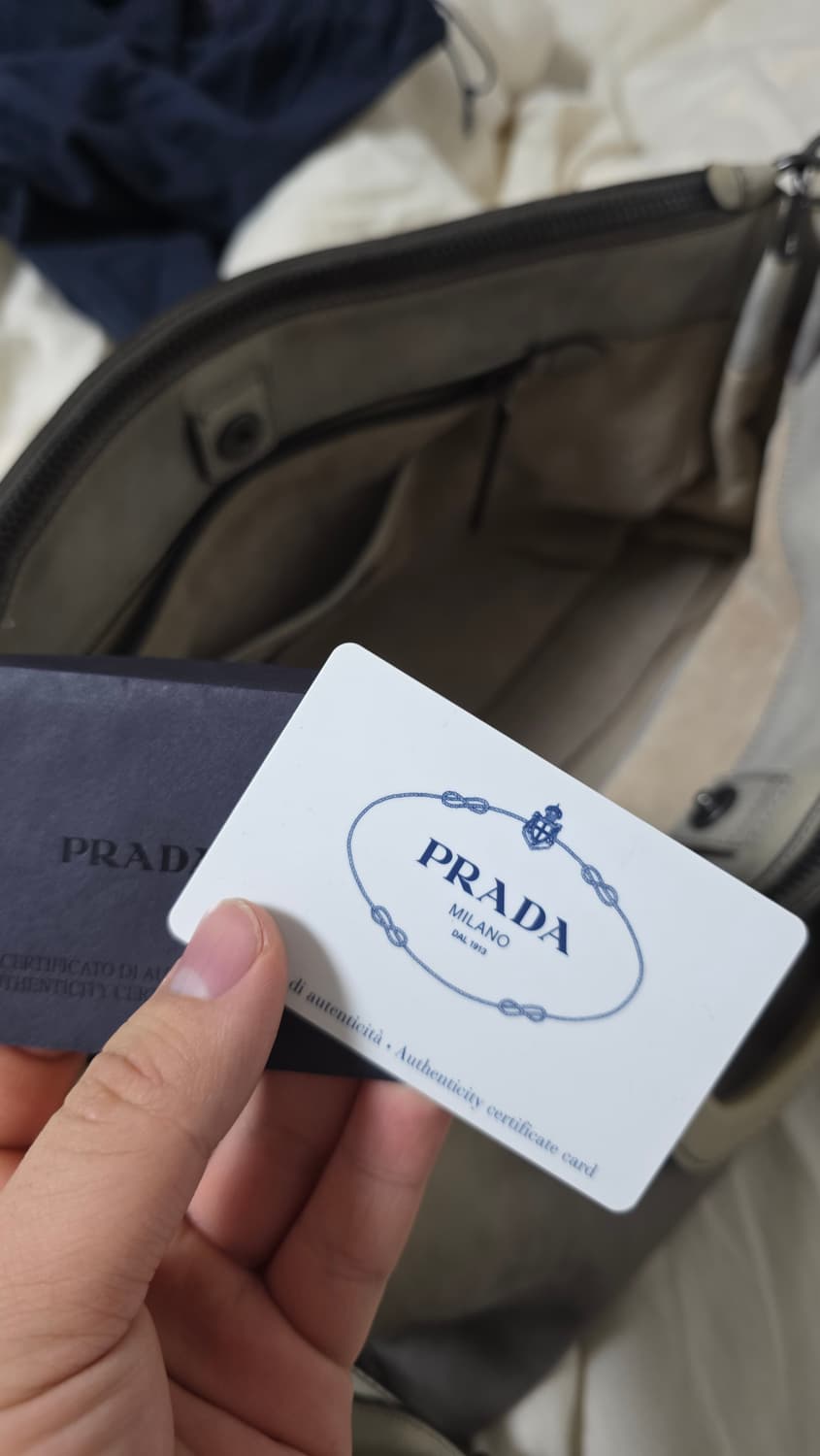 프라다 소프트 가죽 토트백 크로스백  상품이미지5