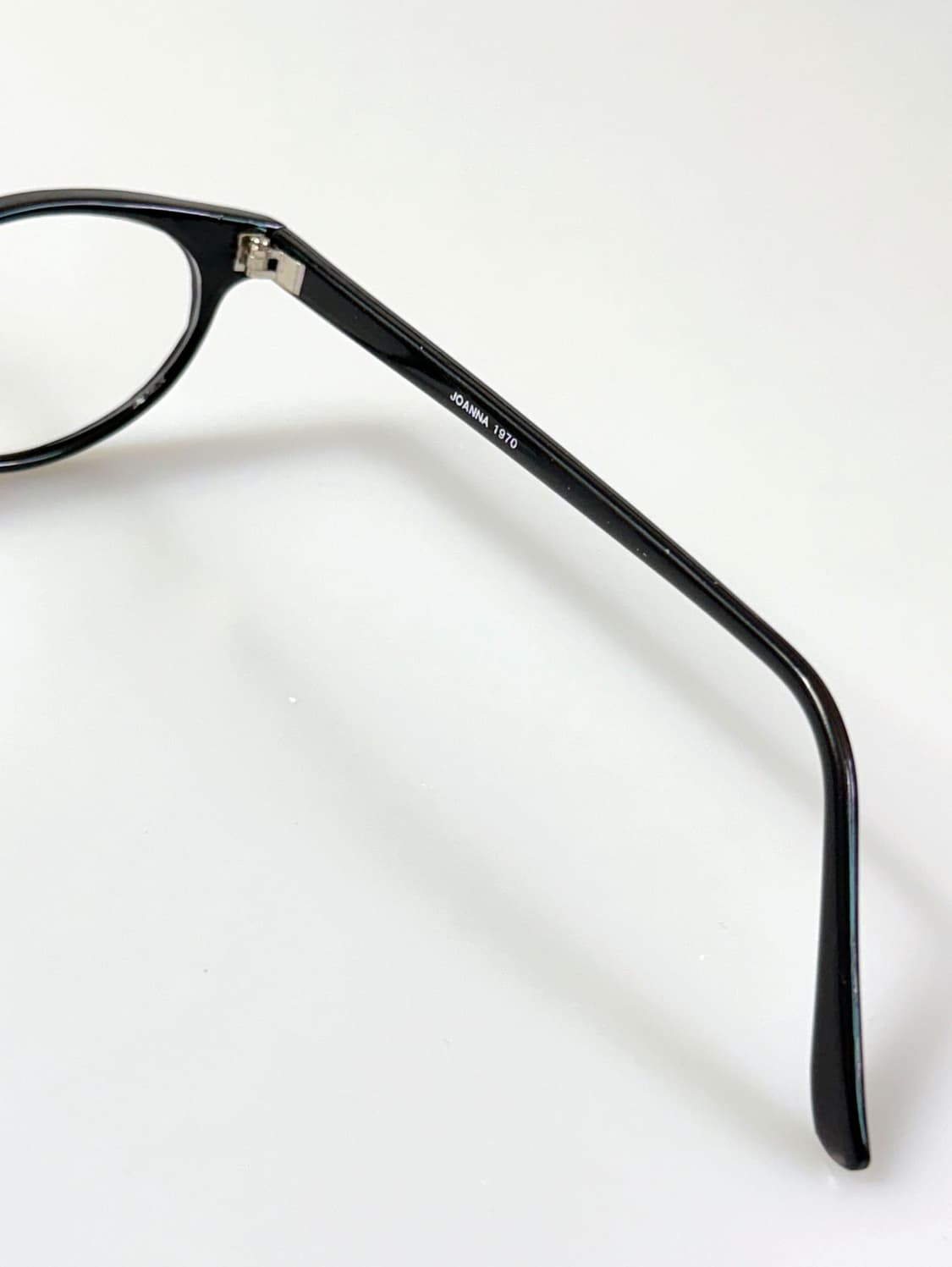 90s JOANNA 블랙 오벌 뿔테 프레임 빈티지 안경 상품이미지6
