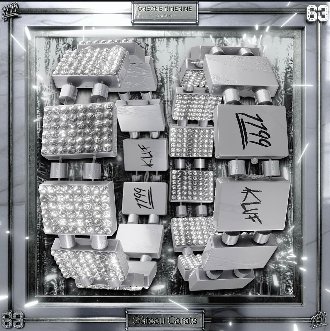 bazo 1199 63KLUF Rhinestone 콜라보 팔찌 상품이미지3