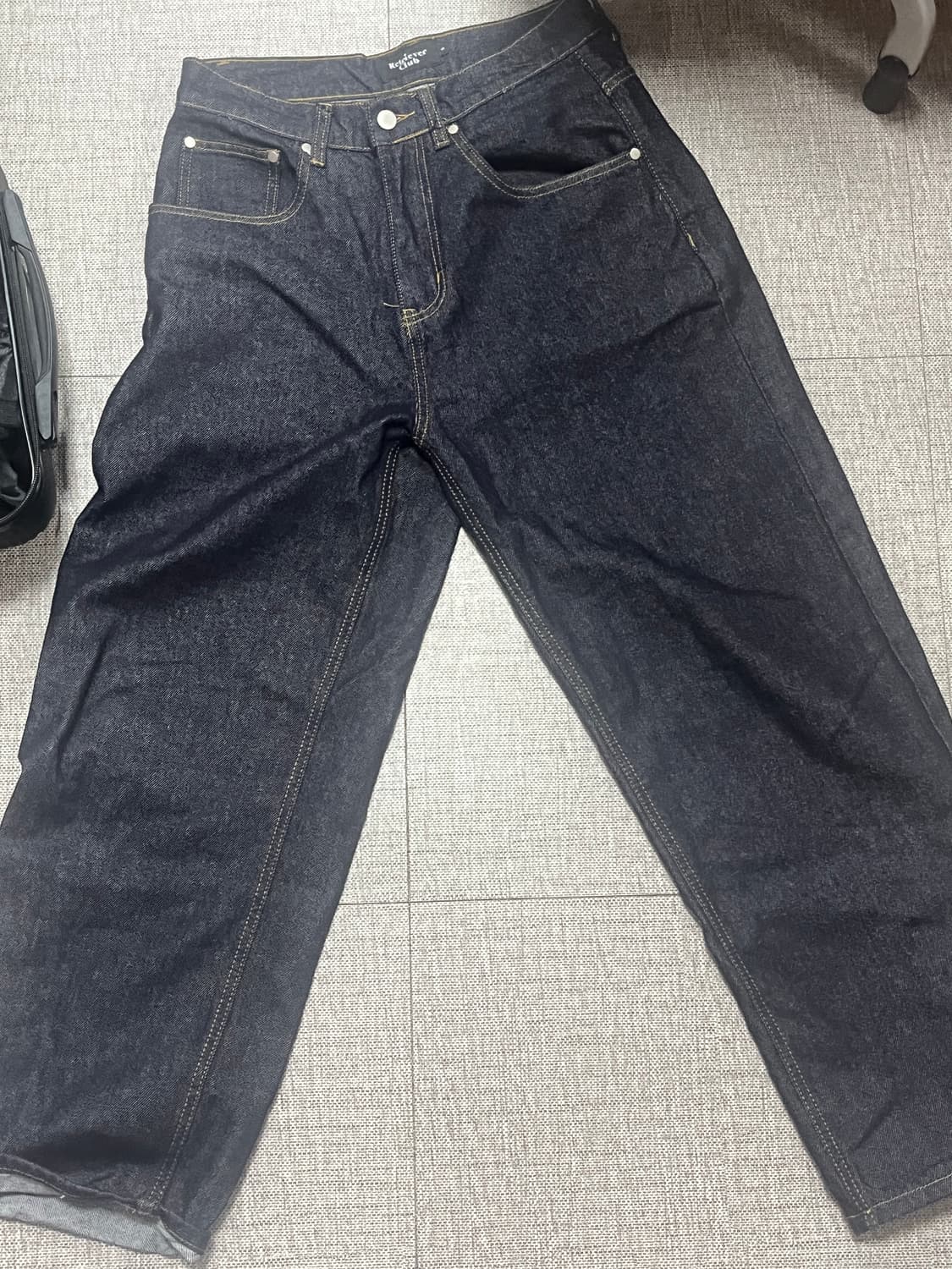 릴레빗 데님 팬츠 LIL RABBIT DENIM INDIGO BLACK 상품이미지1