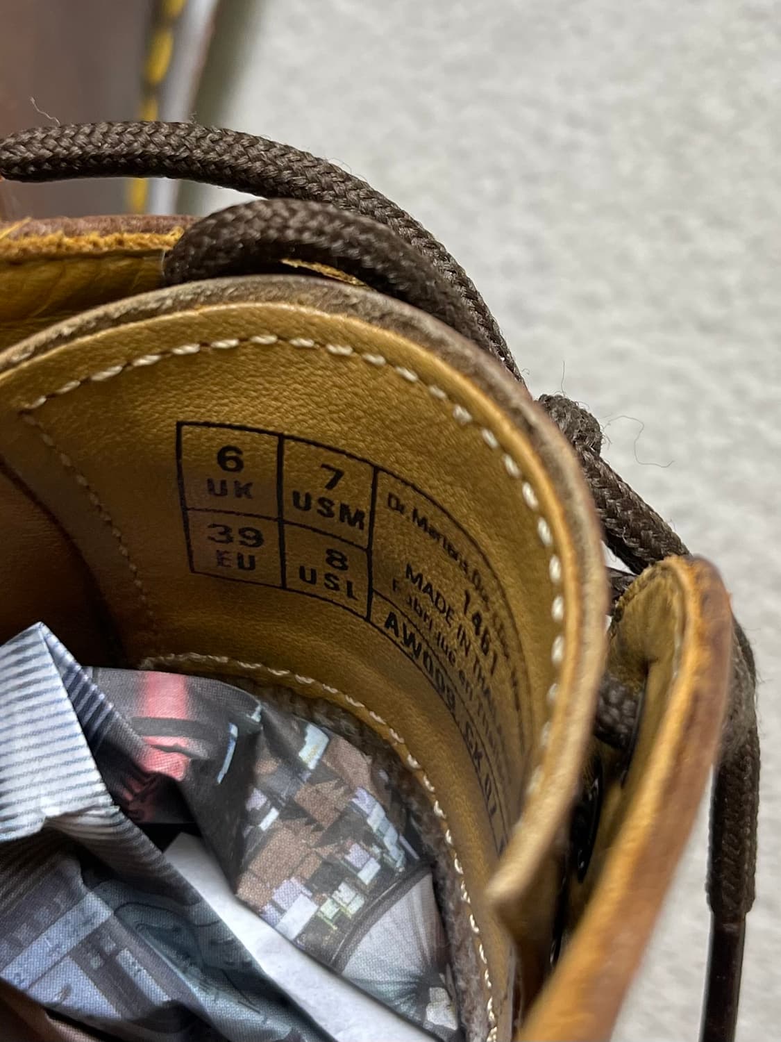 [39] 닥터마틴 1461 3홀 브라운 -250-255 상품이미지6