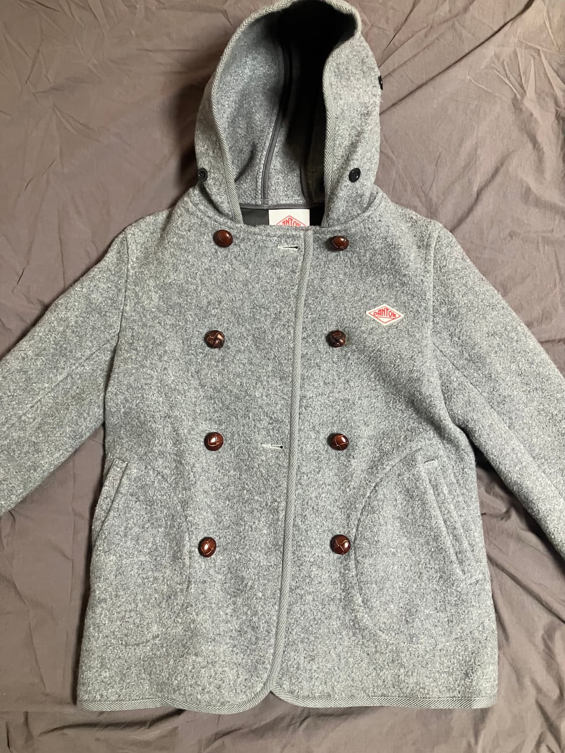 여성 단톤 더블버튼 울 코트 (36) 상품이미지4