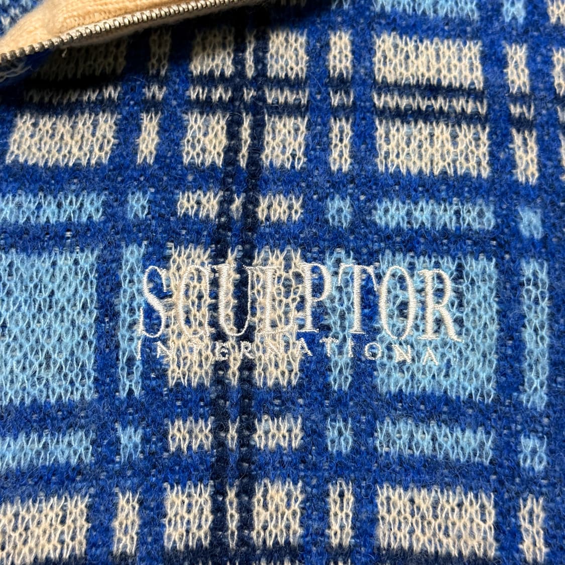 스컬프터 블루 노르딕 니트 집업 L 상품이미지4