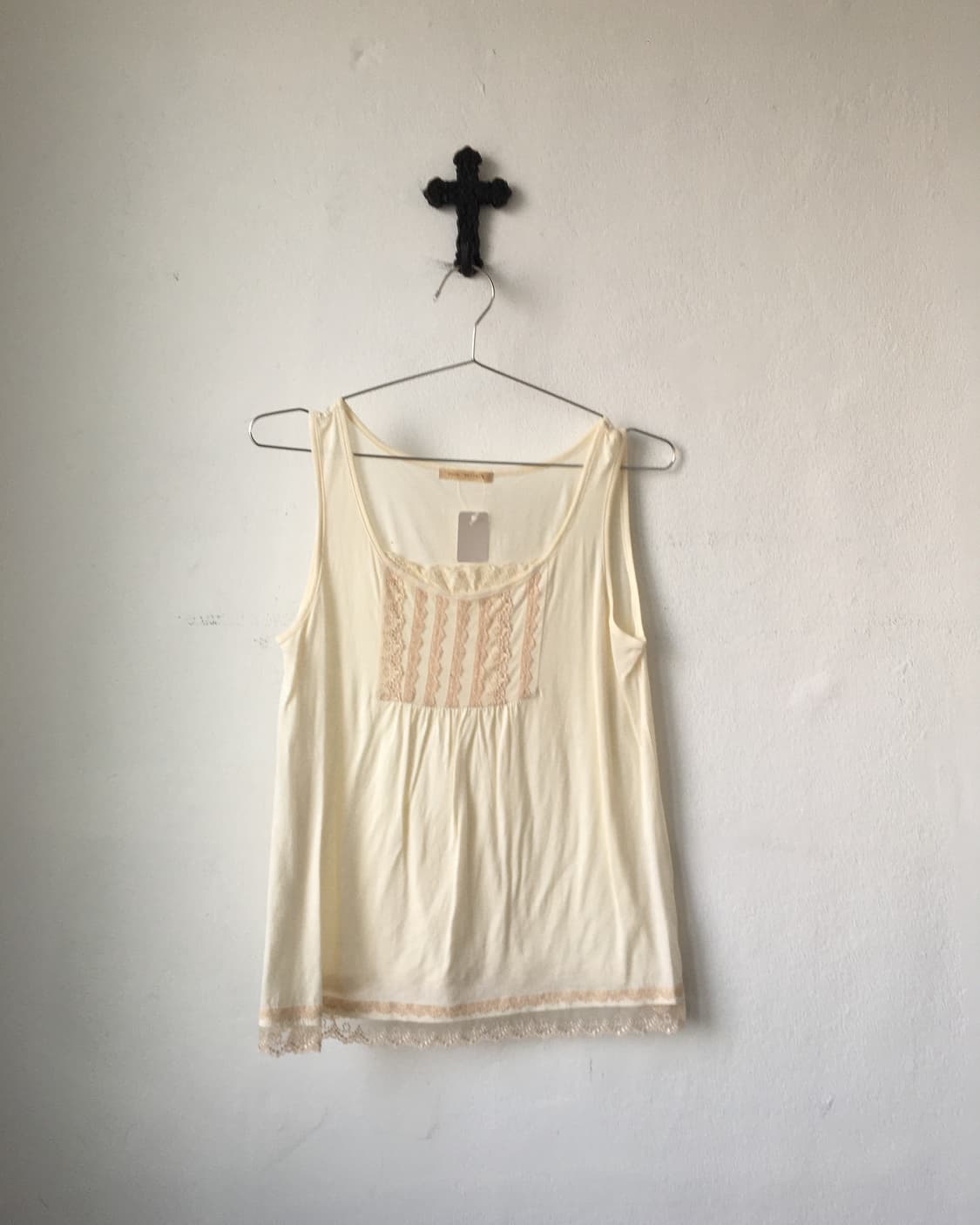 Lace trimming sleeveless 상품이미지2