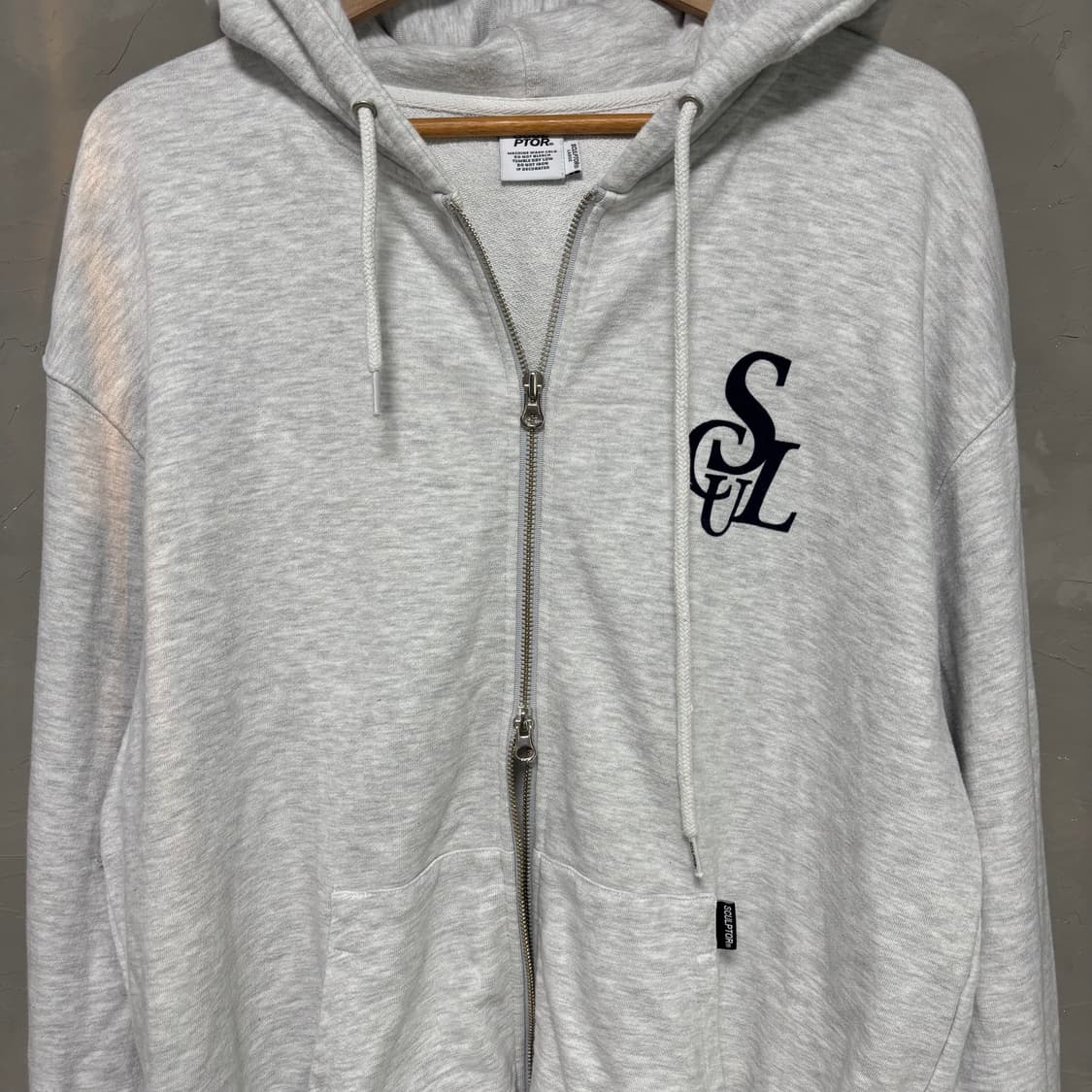 스컬프터 후드집업 멜란지그레이 상품이미지4