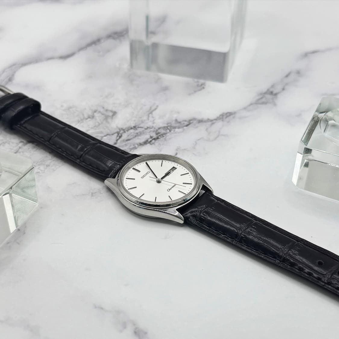80s90s 빈티지 세이코 크로노스 데이데이트 워치 상품이미지5