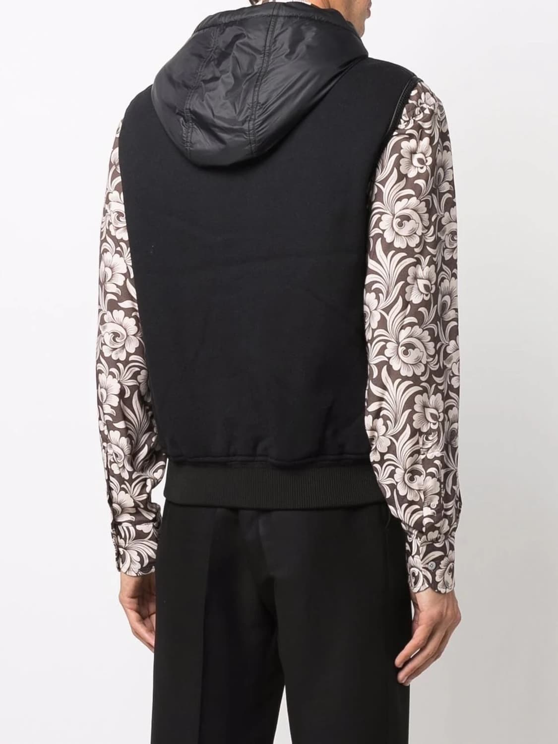 (S+/52) / 톰포드 레더트리밍 블랙 후드 조끼 패딩 상품이미지10