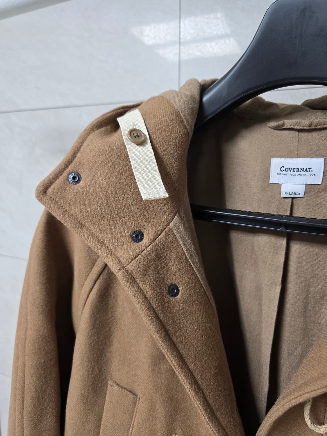 커버낫 떡볶이코트 XL 베이지 상품이미지3