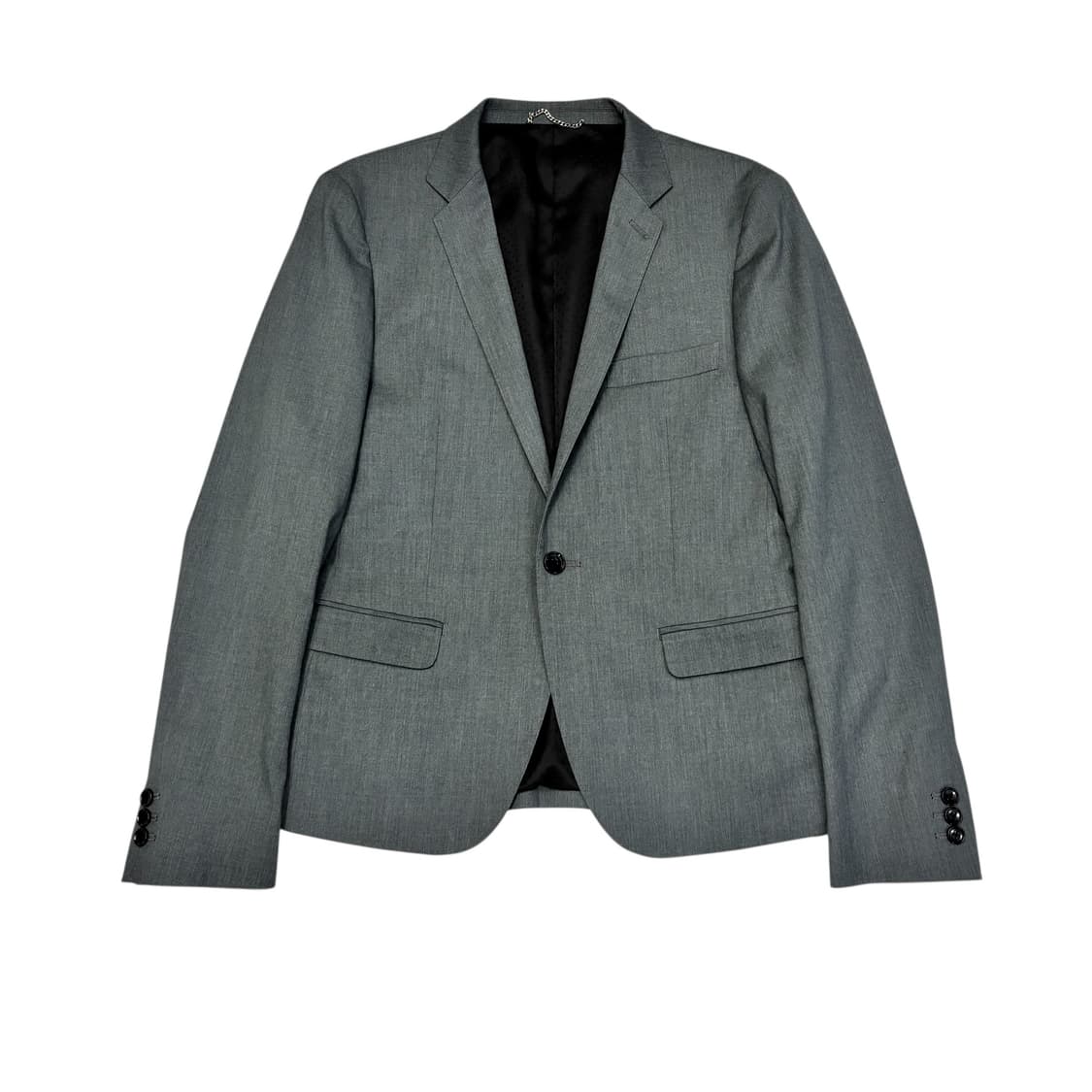 Vanquish 그레이 슬림 원버튼 자켓 상품이미지1