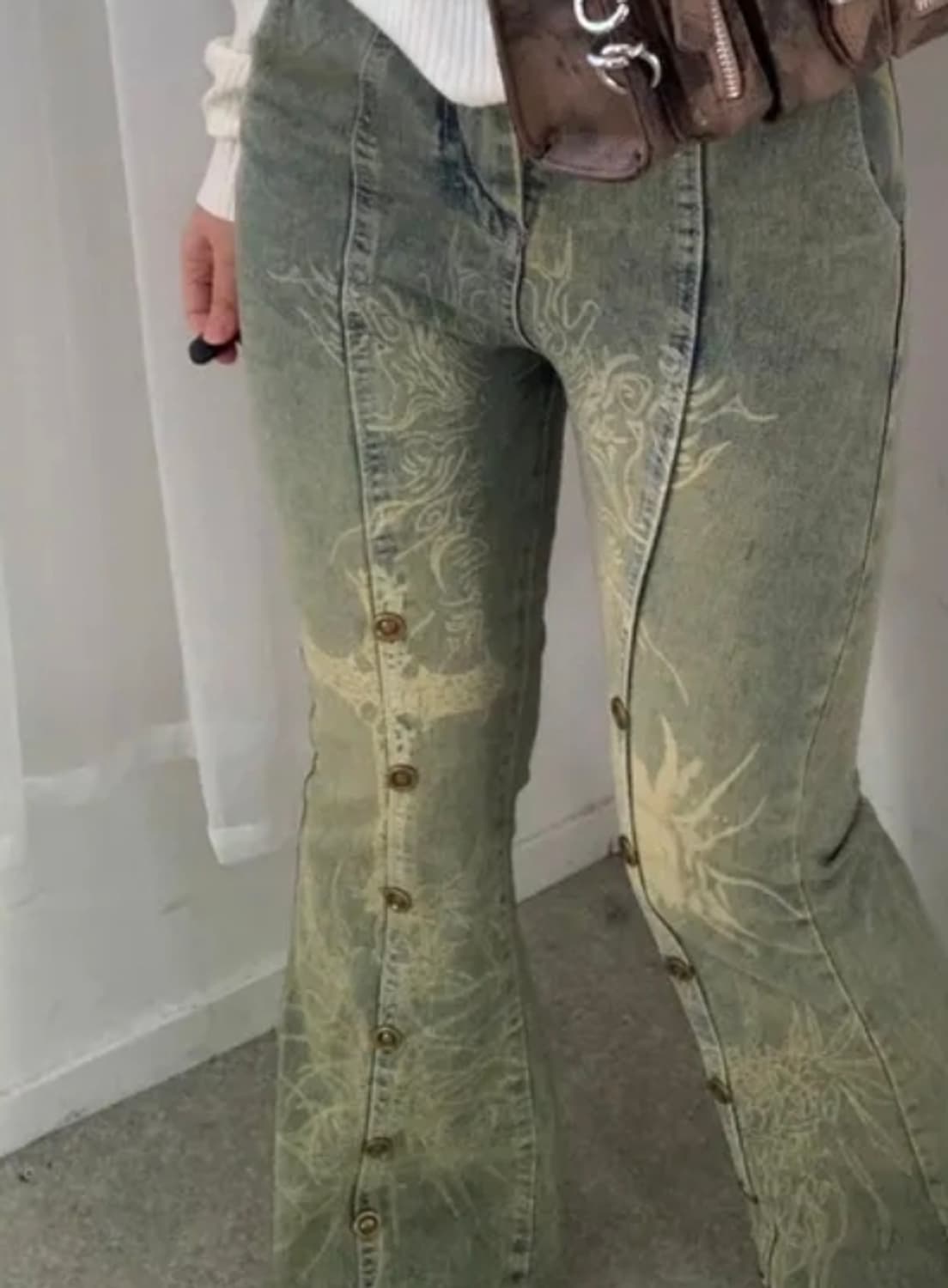 새상품  new 빈티지 워싱 데님 부츠컷 청바지 27 28 상품이미지3