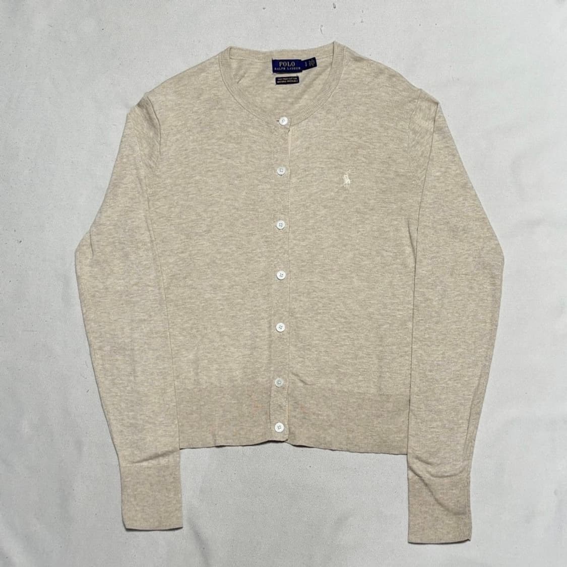 S 폴로랄프로렌 피마코튼 아이보리 가디건 상품이미지2