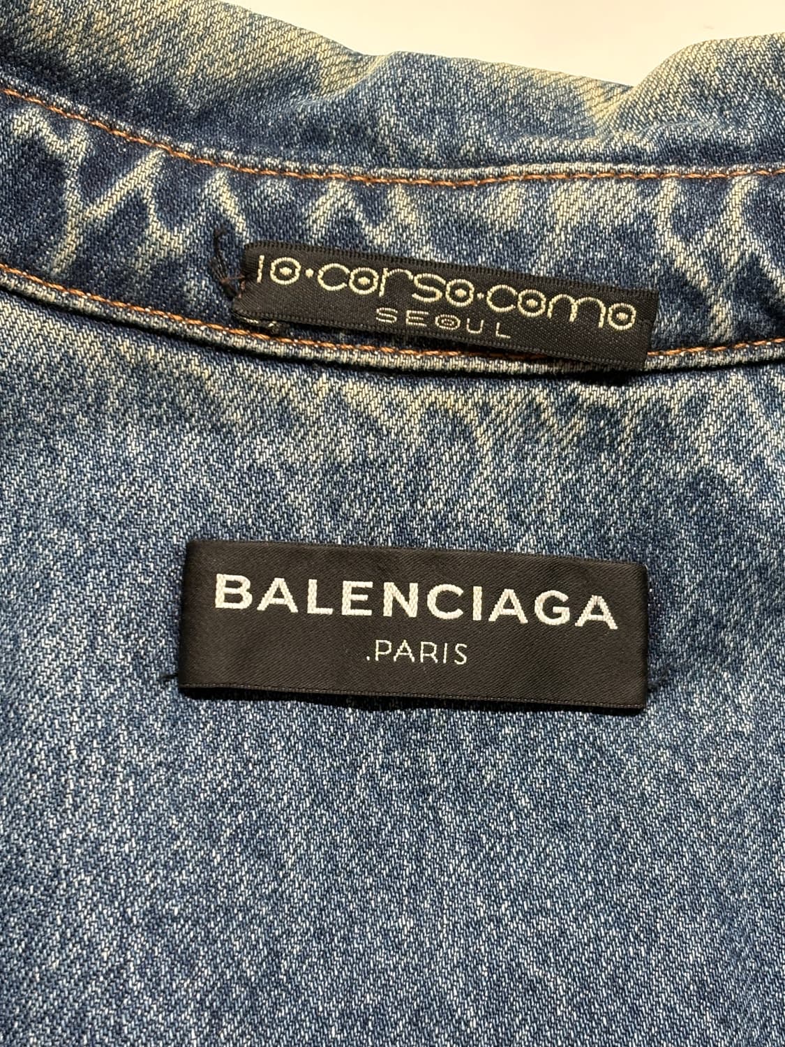 발렌시아가 16fw 크롭 데님 웨스턴 오버셔츠 상품이미지4