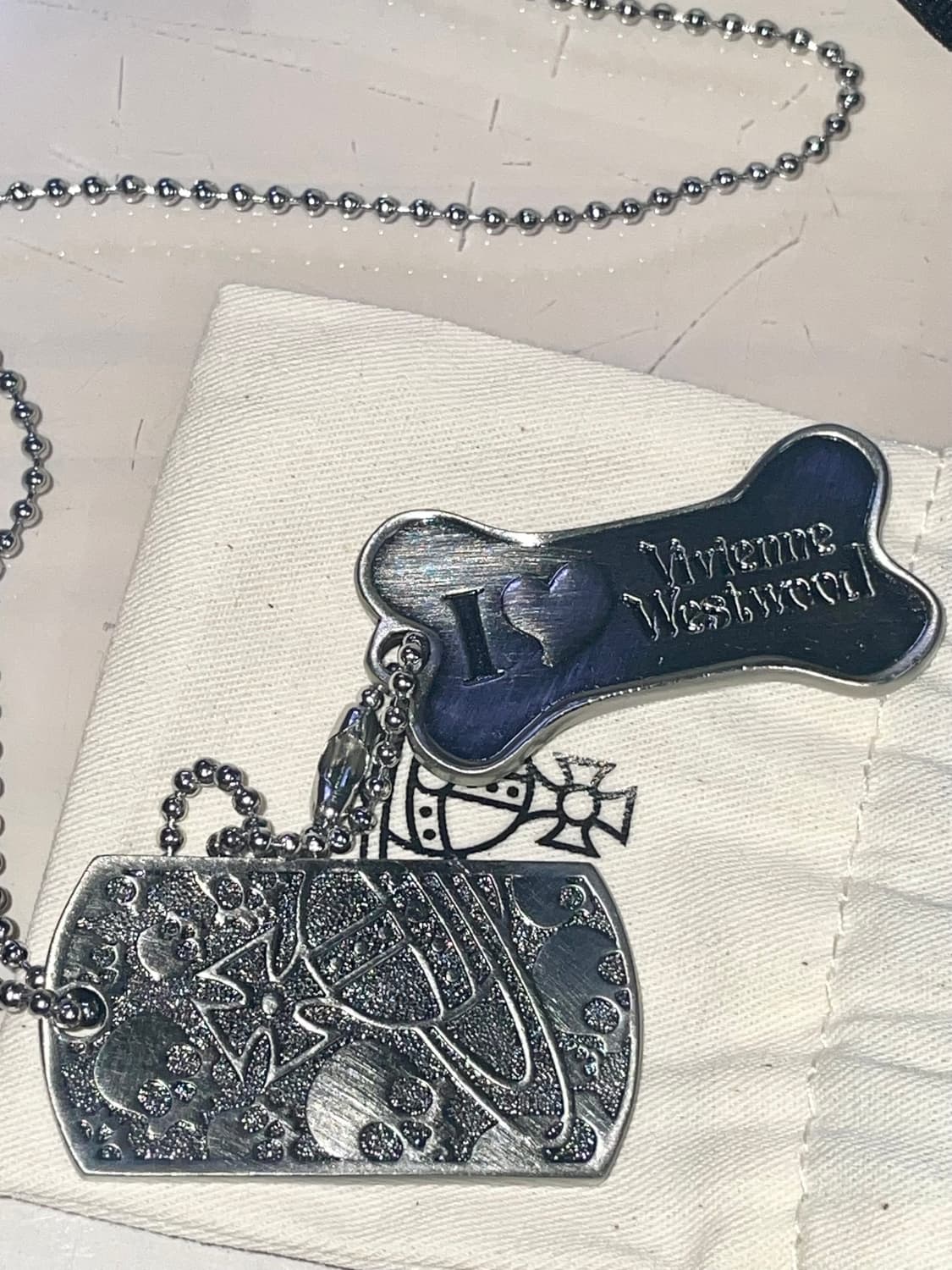 비비안웨스트우드 도그태그 목걸이 상품이미지1