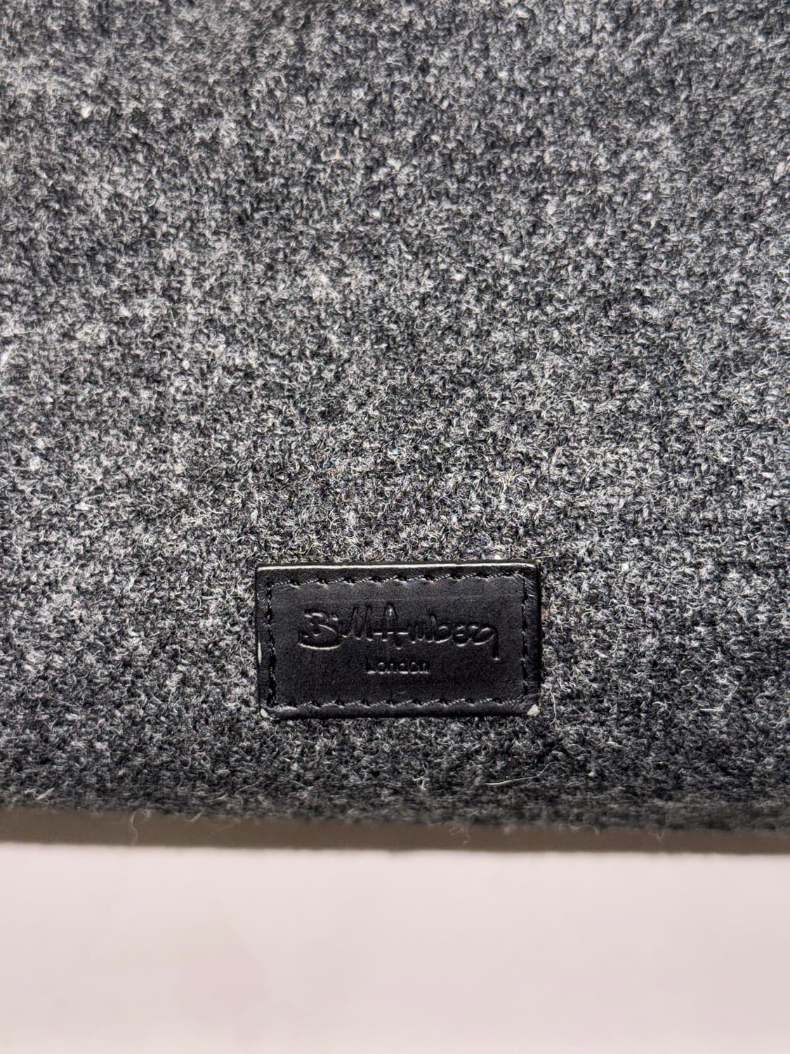 Bill Amberg charcoal wool big boston bag 상품이미지6