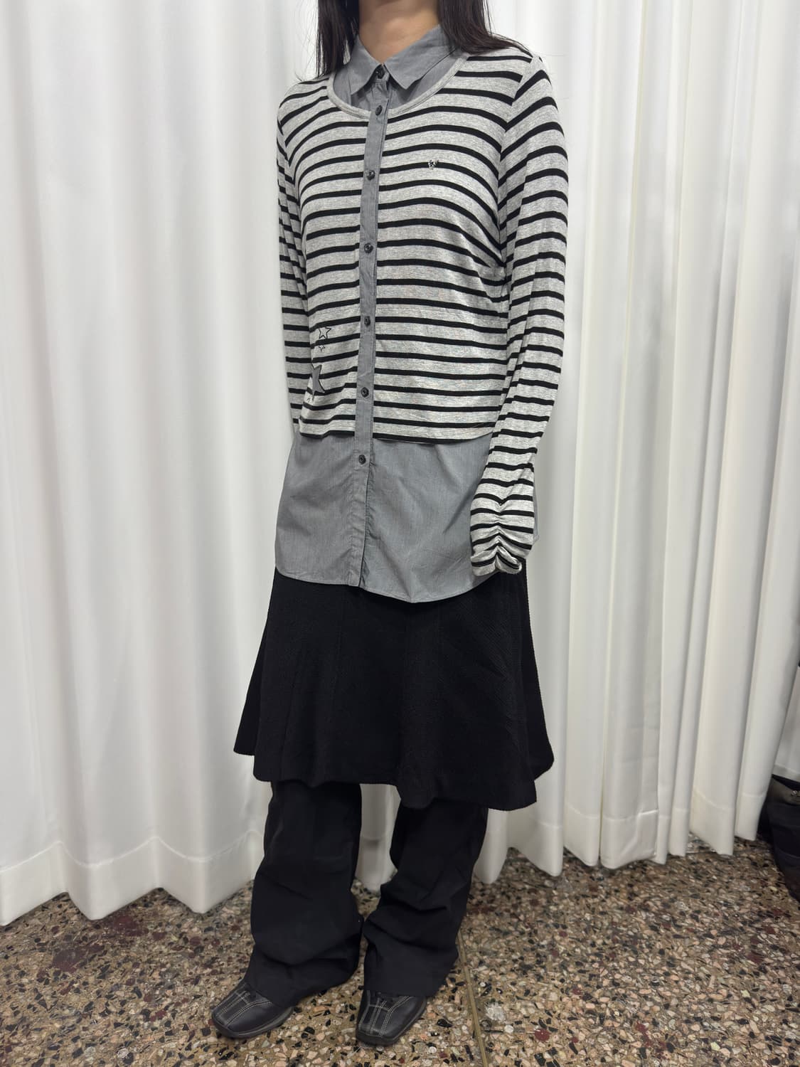 vagiie shirt layered top 상품이미지5