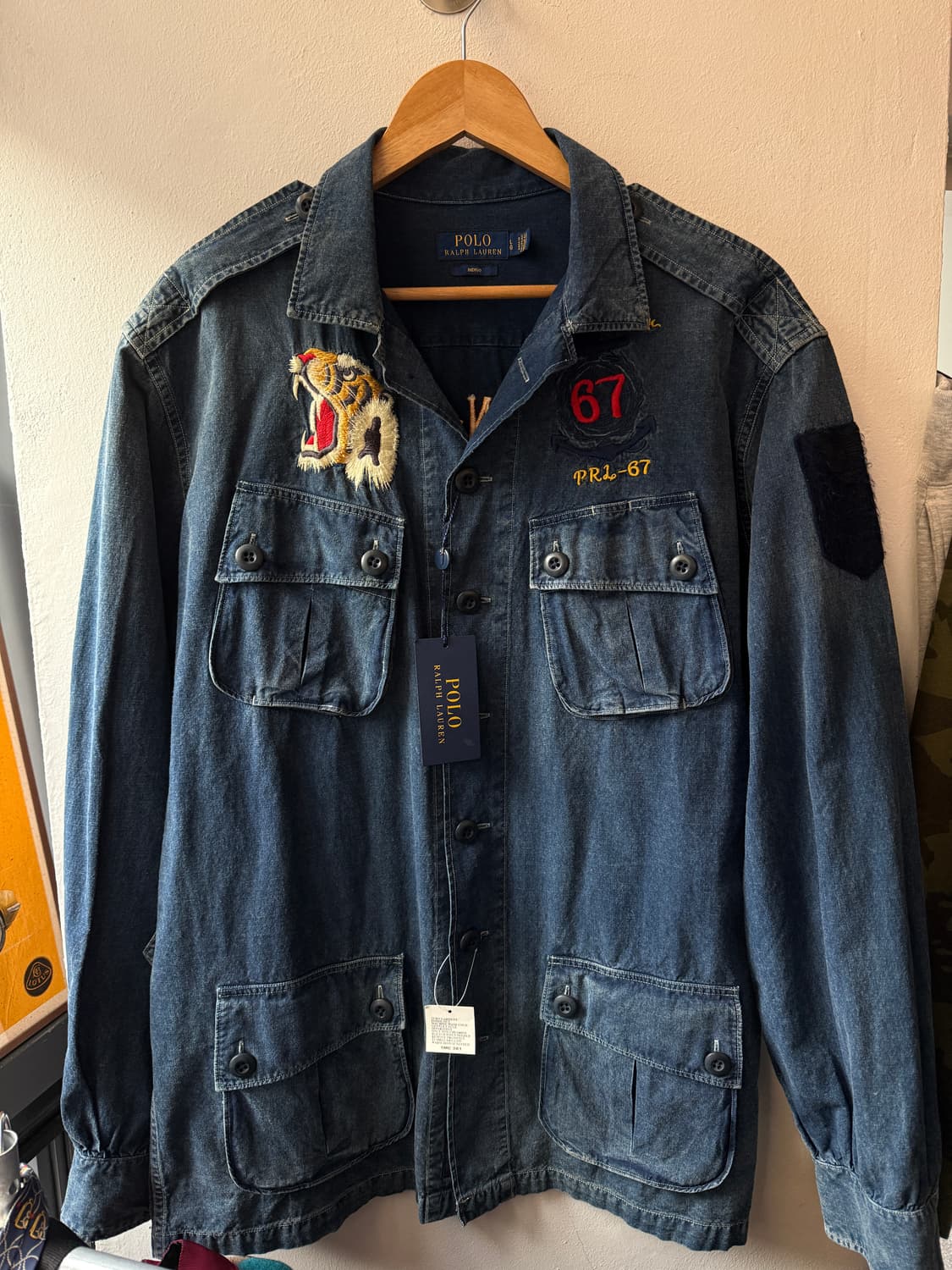 폴로랄프로렌 인디고 데님 정글퍼티그 자켓 L 상품이미지1