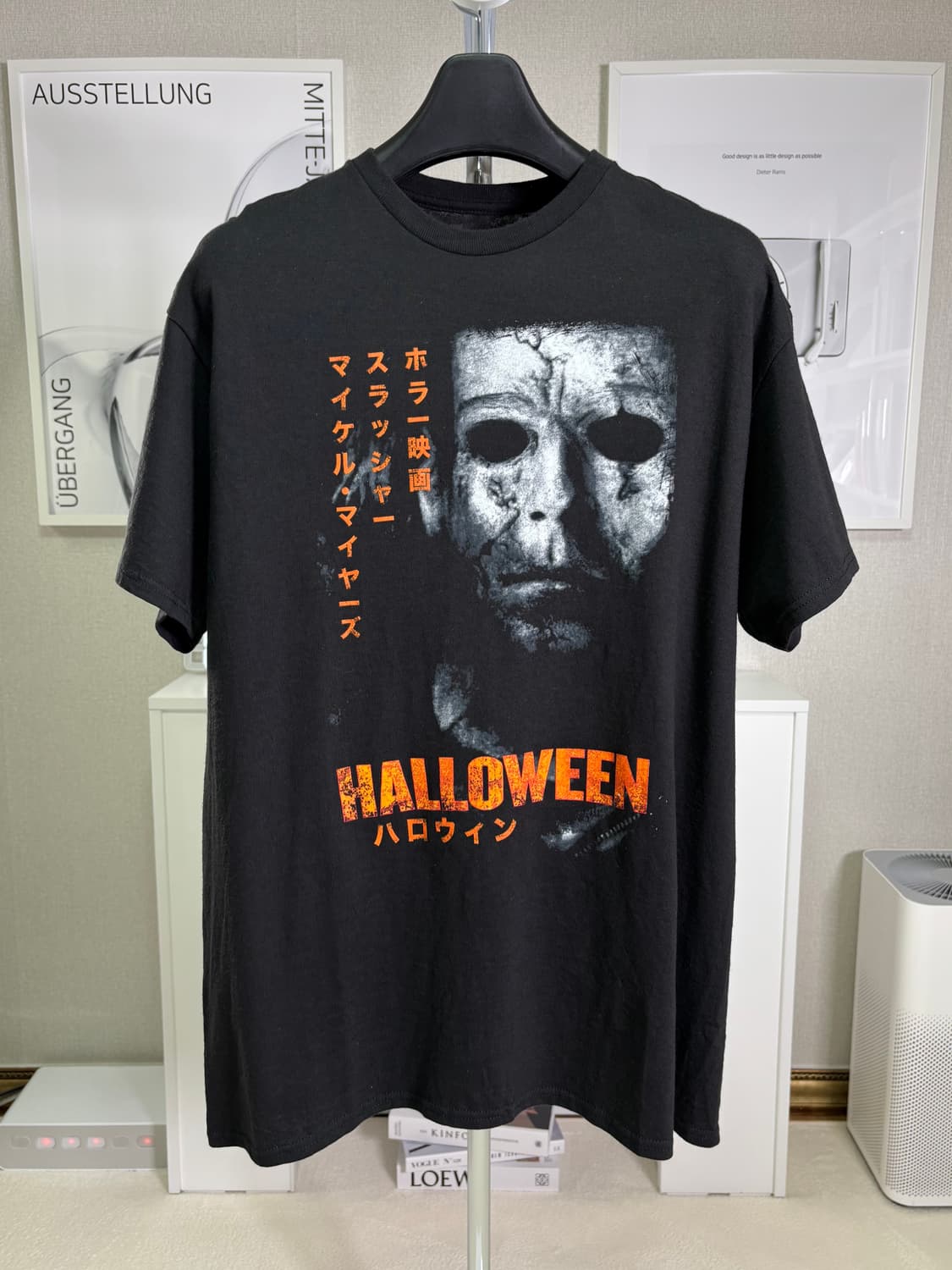 할로윈 (HALLOWEEN) 공포 영화 프린팅 빈티지 티셔츠 L 상품이미지3