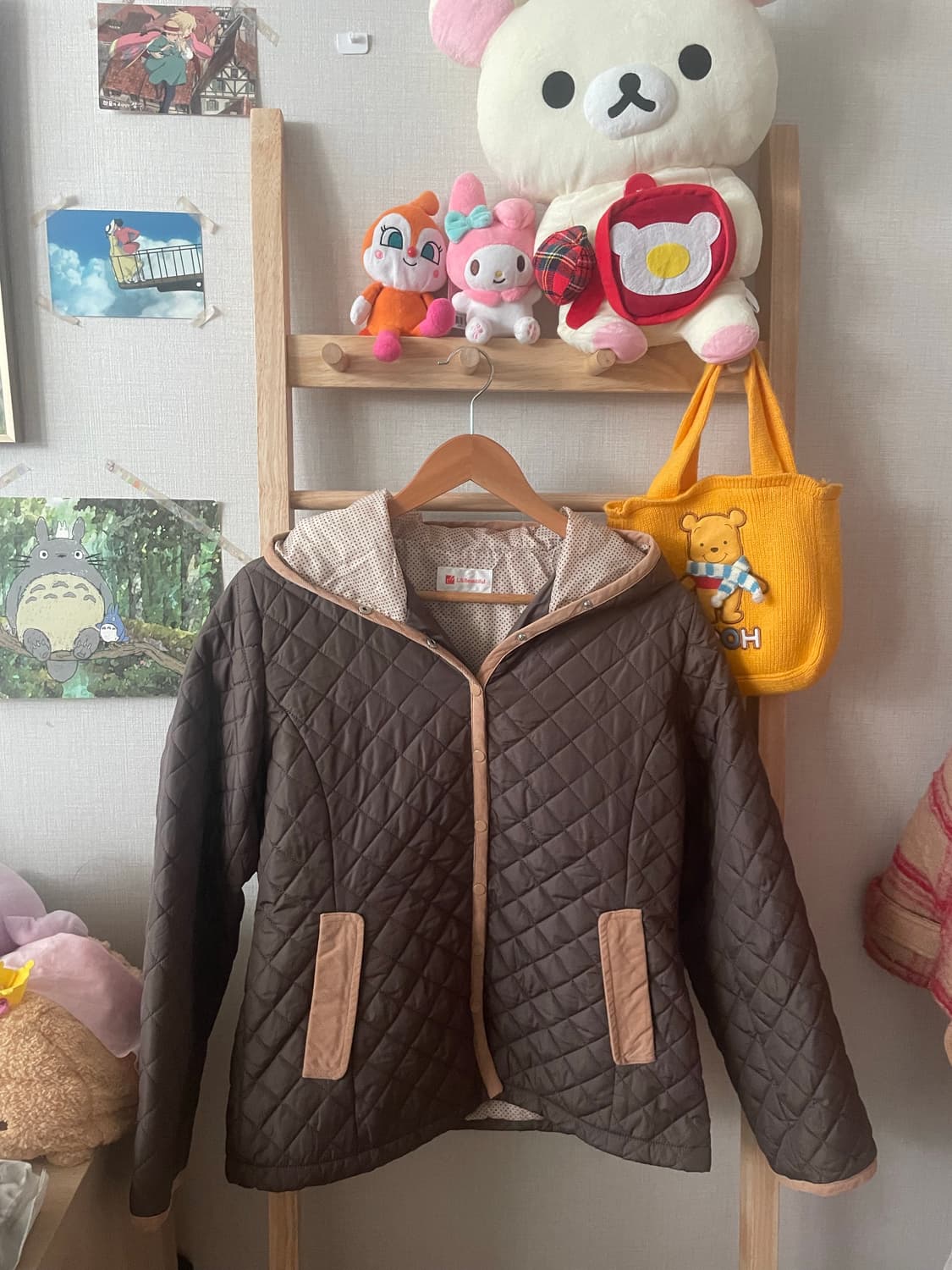 모리걸 빈티지 안감 도트 퀼팅 자켓 상품이미지1