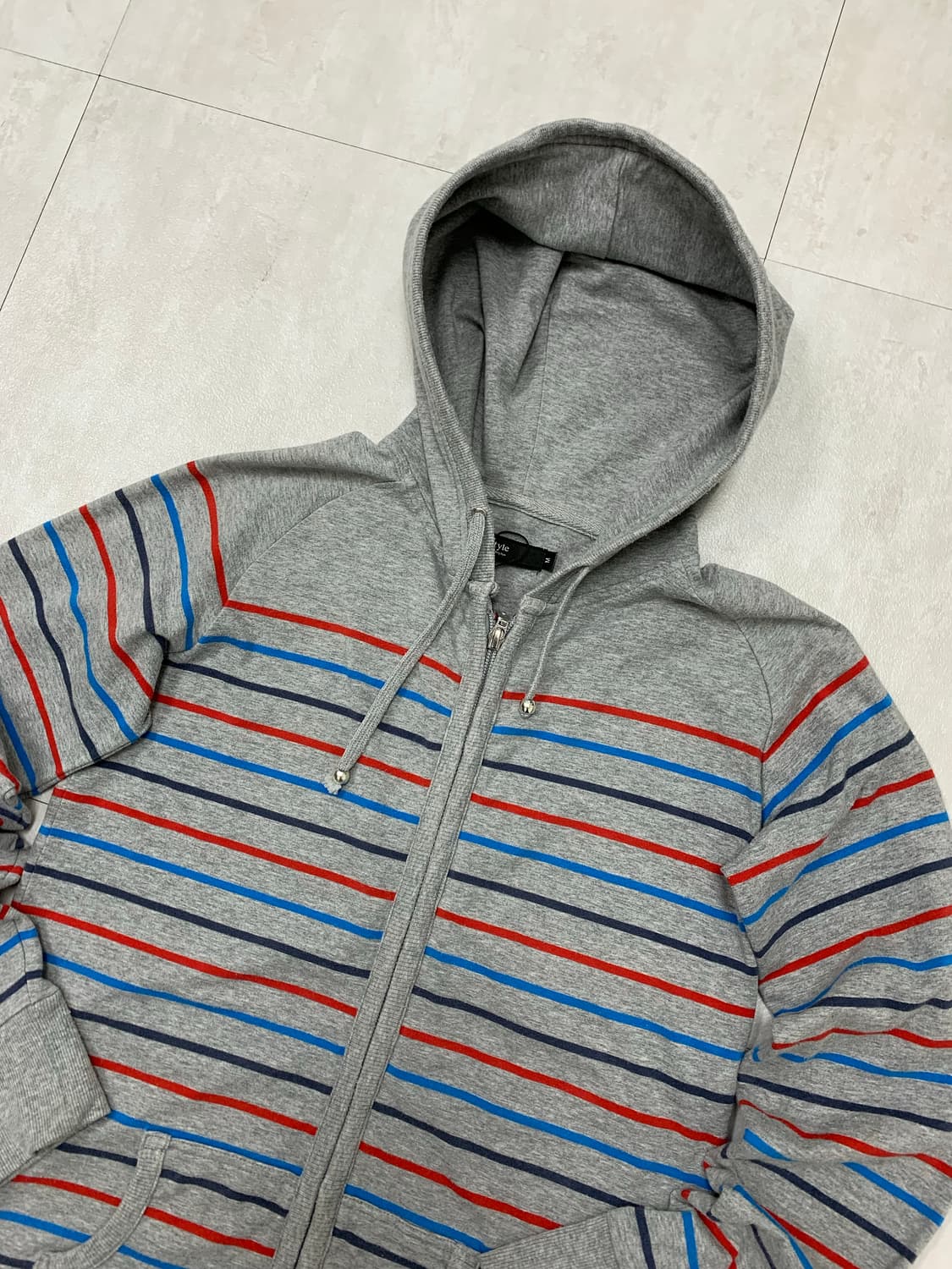 xtyle 스트라이프 히피 후드집업 상품이미지2