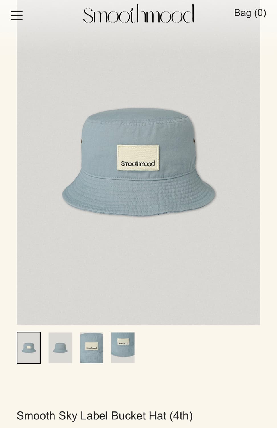 스무드무드 버킷햇 smooth sky label bucket hat  상품이미지1